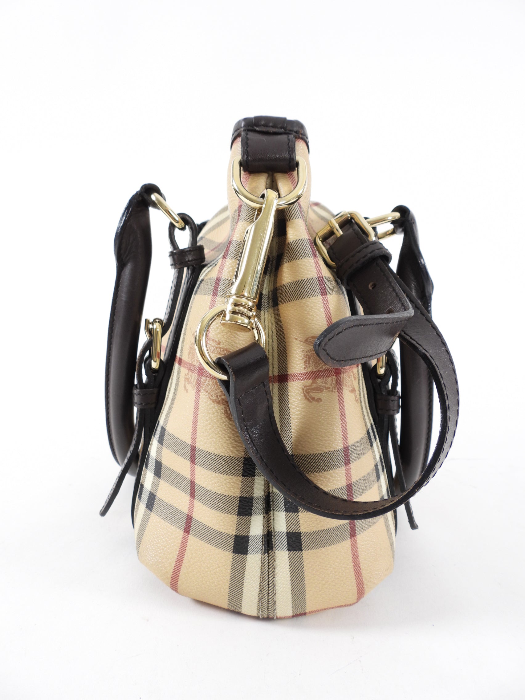 Burberry Haymarket Check Northfield Satchel - Two-Way Shoulder & Crossbody Bag for Women | Luxury Designer Handbag for Work, Travel & Everyday Use