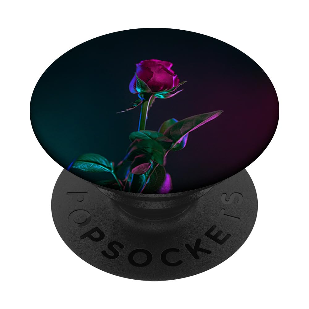 Rose Red PopSockets Standard PopGrip - Phone Grip & Stand for Smartphones - Perfect for Selfies, Watching Videos, and Secure Phone Handling