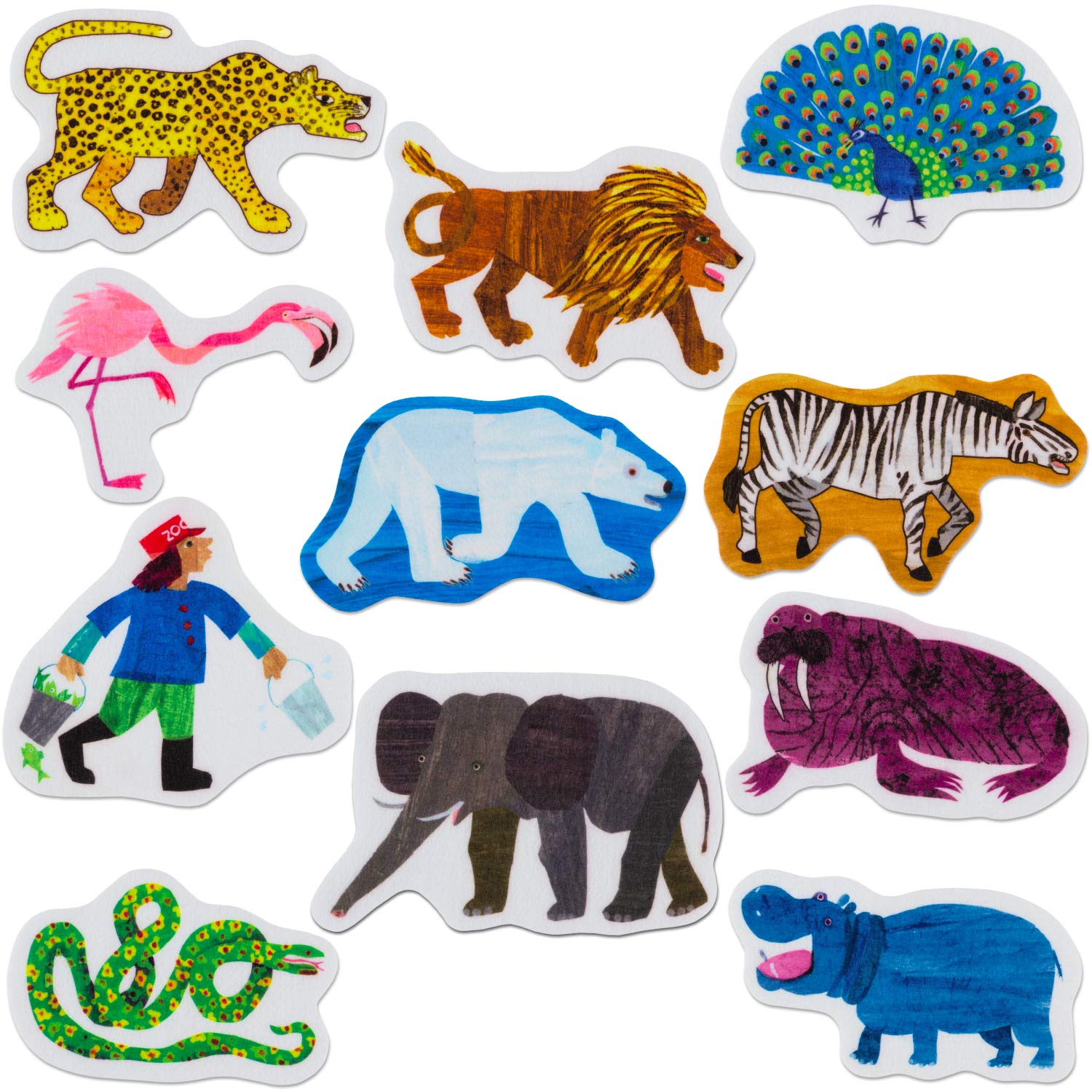 Polar Bear, Polar Bear, What Do You Hear? Flannel/Felt Board Story Set - 11 Precut Figures for Preschool Storytime & Early Learning Activities