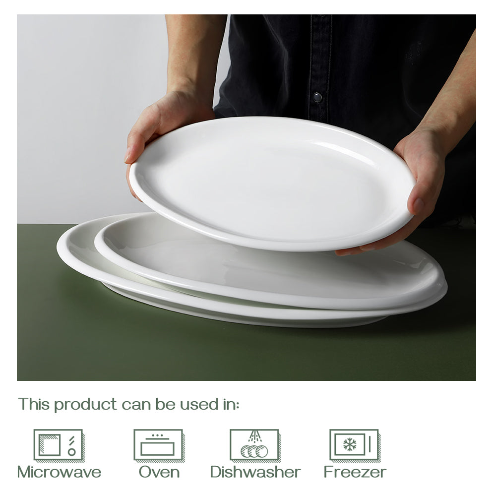Elegant 3-Piece Serving Platters Set - Perfect for Dinner Parties, Entertaining & Holiday Gatherings