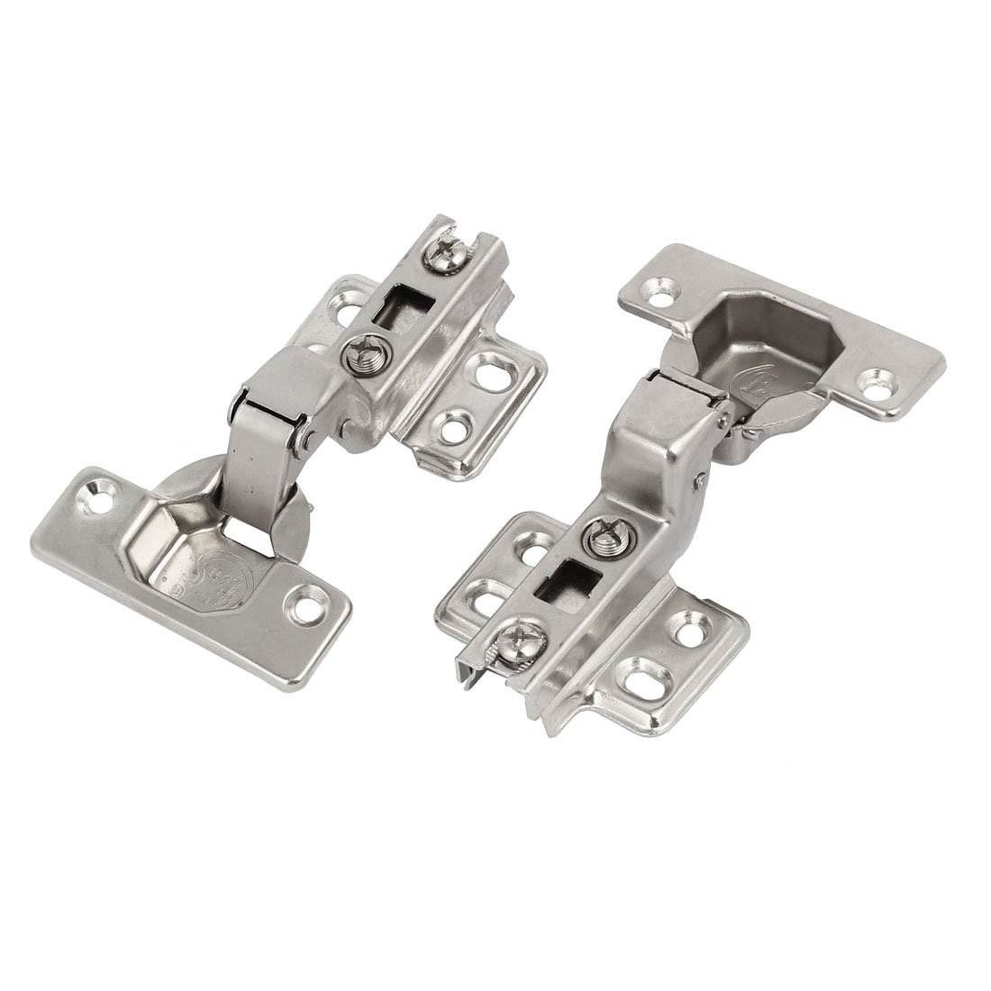 uxcell 105mm x 63mm x 33mm Heavy Duty Metal Concealed Self-Closing Cabinet Hinges (2 Pack) - Perfect for Kitchen Cabinets, Wardrobes & Furniture Doors