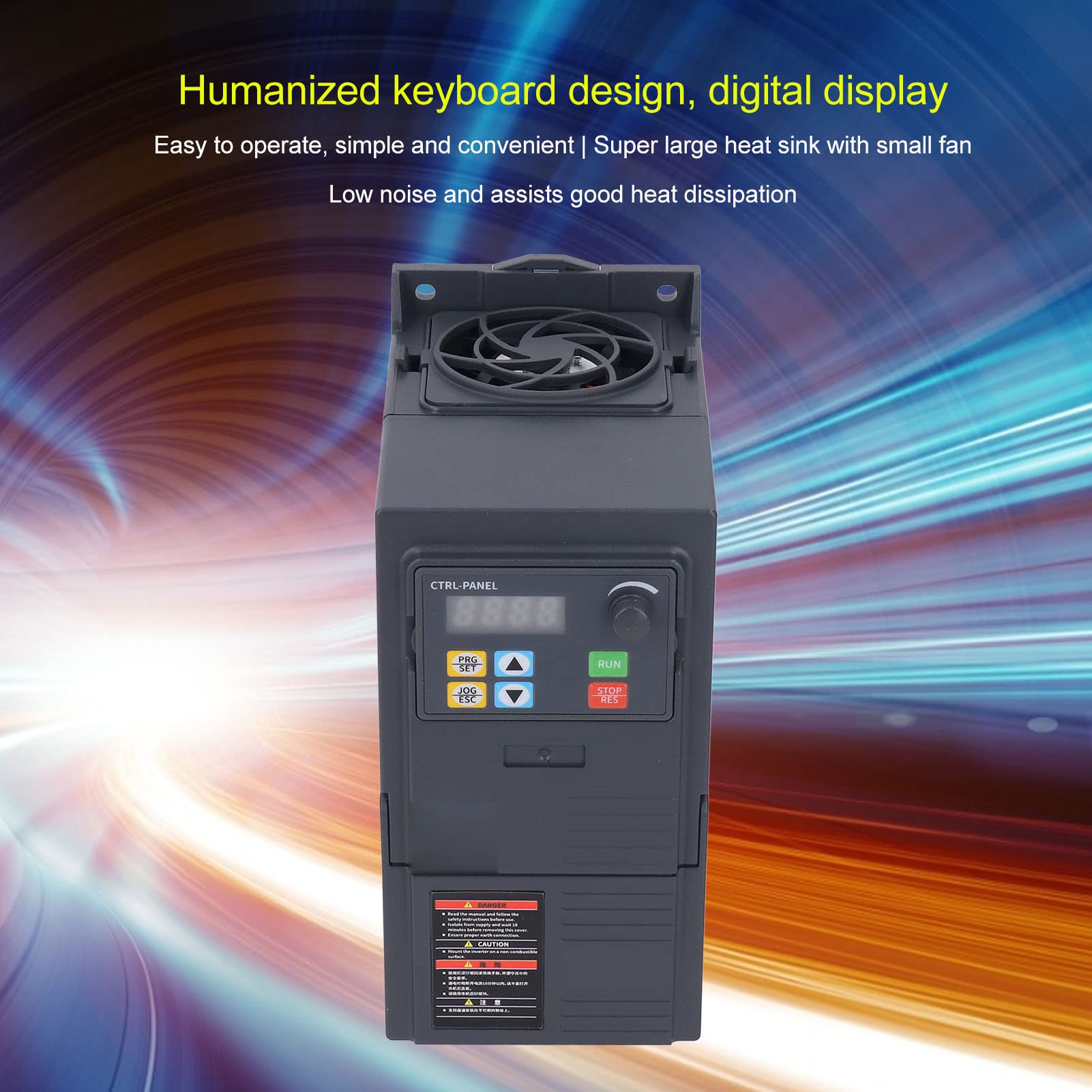 220-240V Single Phase to Three Phase VFD Converter, 2.2KW Variable Frequency Drive with 0-240V Output for Motor Control - Perfect for CNC, Lathes, Pumps & Industrial Automation