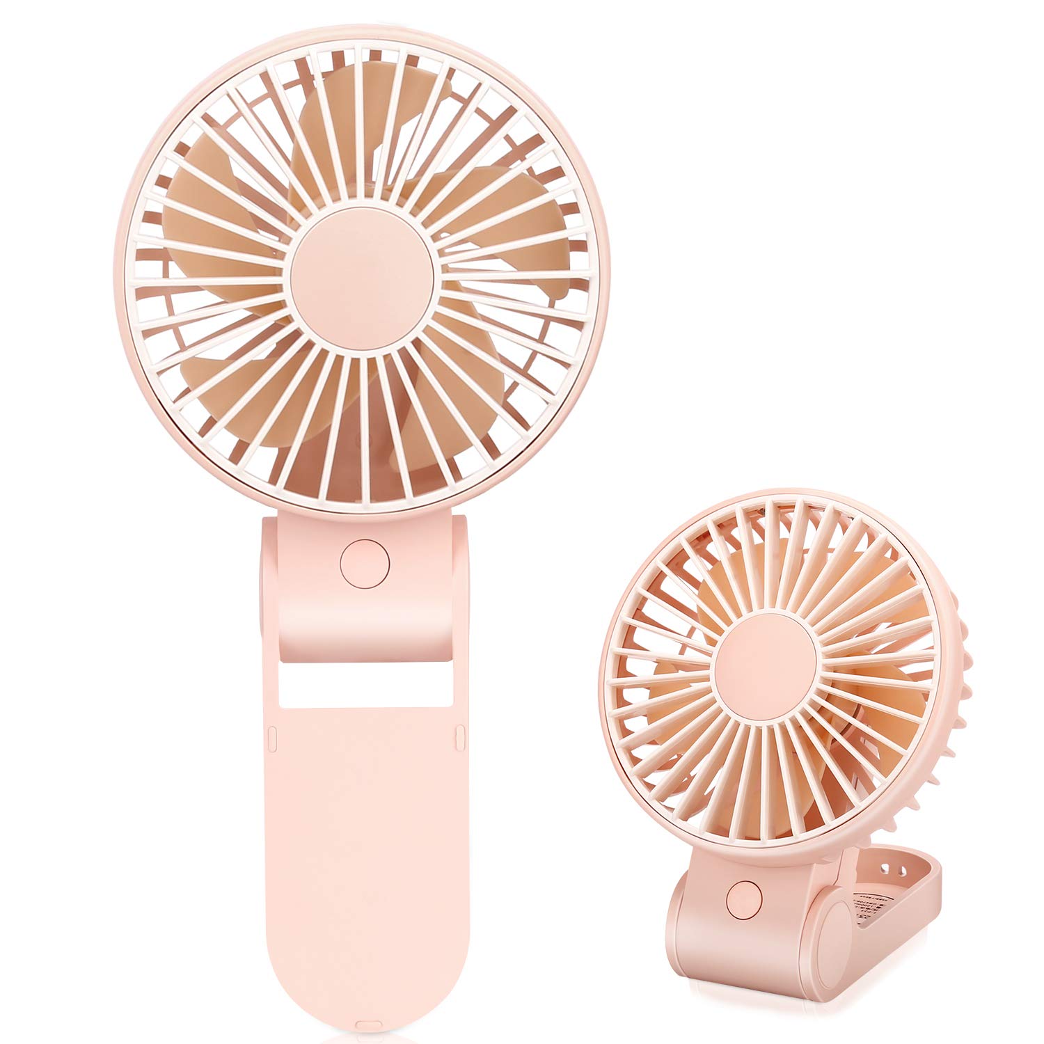 TriPole Mini Handheld Fan - USB Rechargeable Portable Fan with 3 Speed Settings, Foldable Design for Desk or Hanging Use | Perfect for Home, Office, Travel, Camping & Outdoor Activities