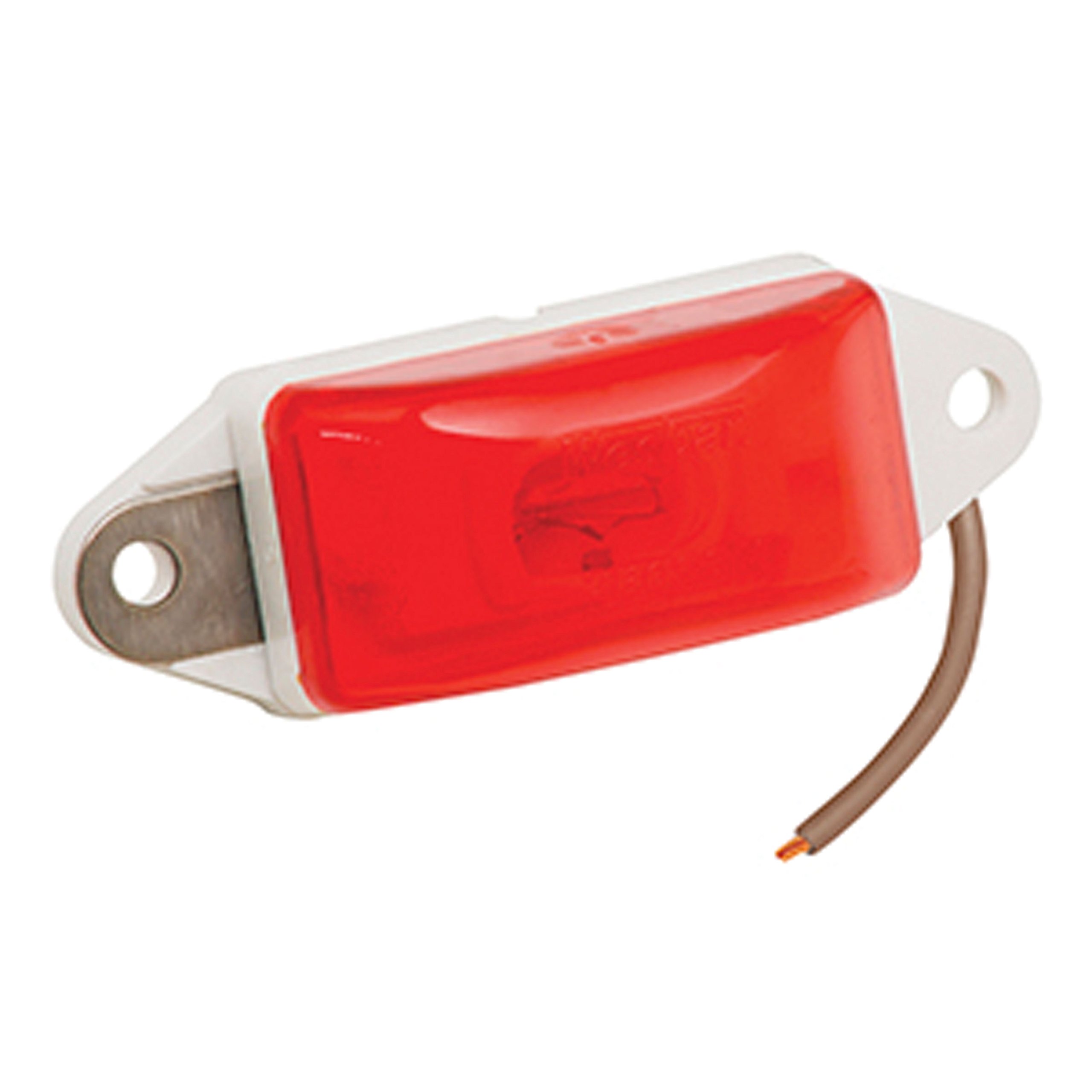 Wesbar White Ear-Mount Base Side Marker & Clearance Light - DOT/PC Rated for Trucks, Trailers & RVs - Durable LED Safety Lighting for Night Driving & Road Visibility