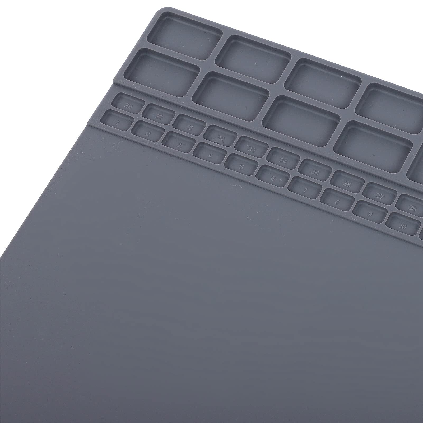Heat Resistant Repair Pad - Non-Slip Soldering Mat for Electronics, Computers & Phones - Durable Desk Mat for Solder Station (Grey) - Perfect for DIY Repairs, Tech Work & Crafting Projects