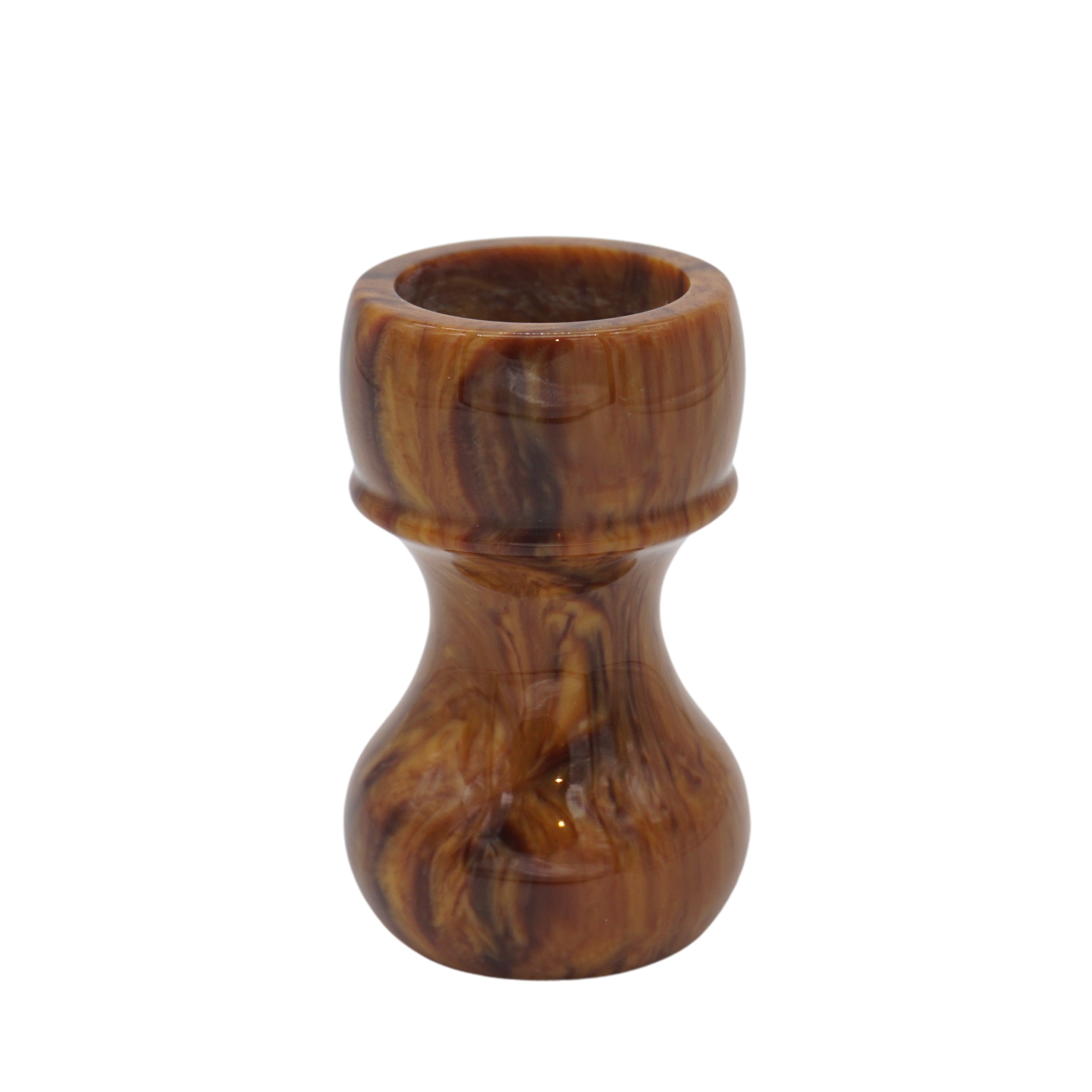 Premium Briar Wood Handcrafted Shaving Brush Handle - Fits 24mm & 26mm Knots - Perfect for Wet Shaving & Grooming Rituals - Luxury Men's Shaving Accessory