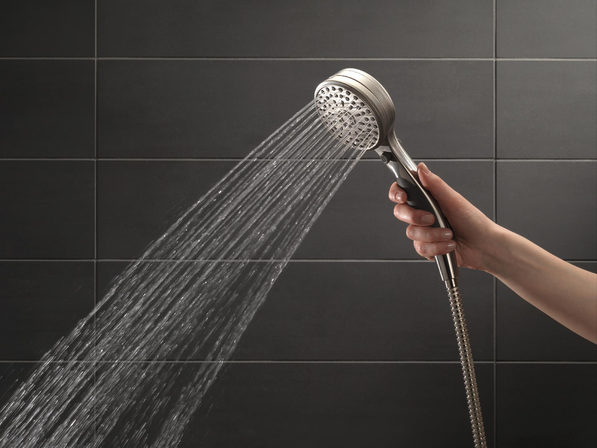 ActivTouch 8 Spray Adjustable Wall Mount Hand Shower - Stainless Steel 55424 SS Delta - Perfect for Bathroom, Spa & Accessibility Needs