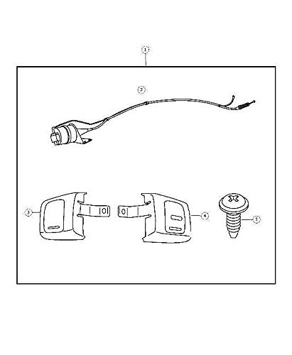 Mopar 5604 9378AD Cruise Control Switch for Dodge Chrysler Jeep Vehicles - Perfect for Highway Driving & Long Road Trips