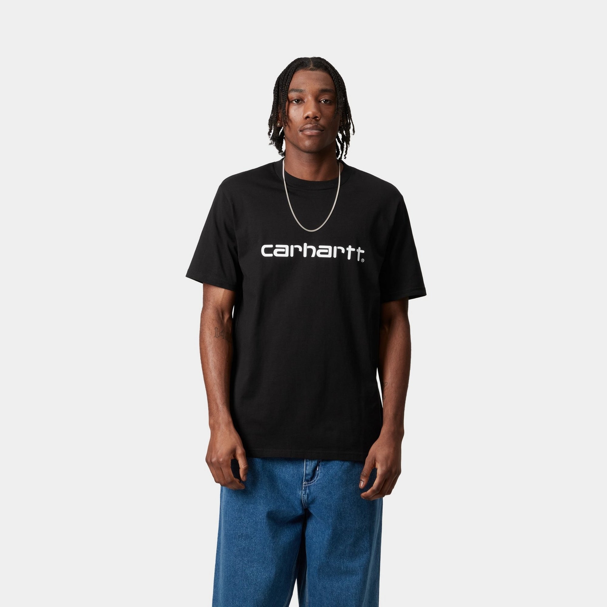 Script T-Shirt for Men & Women | Comfortable Black Cotton Tee - Perfect for Casual Wear, Outfits & Everyday Fashion