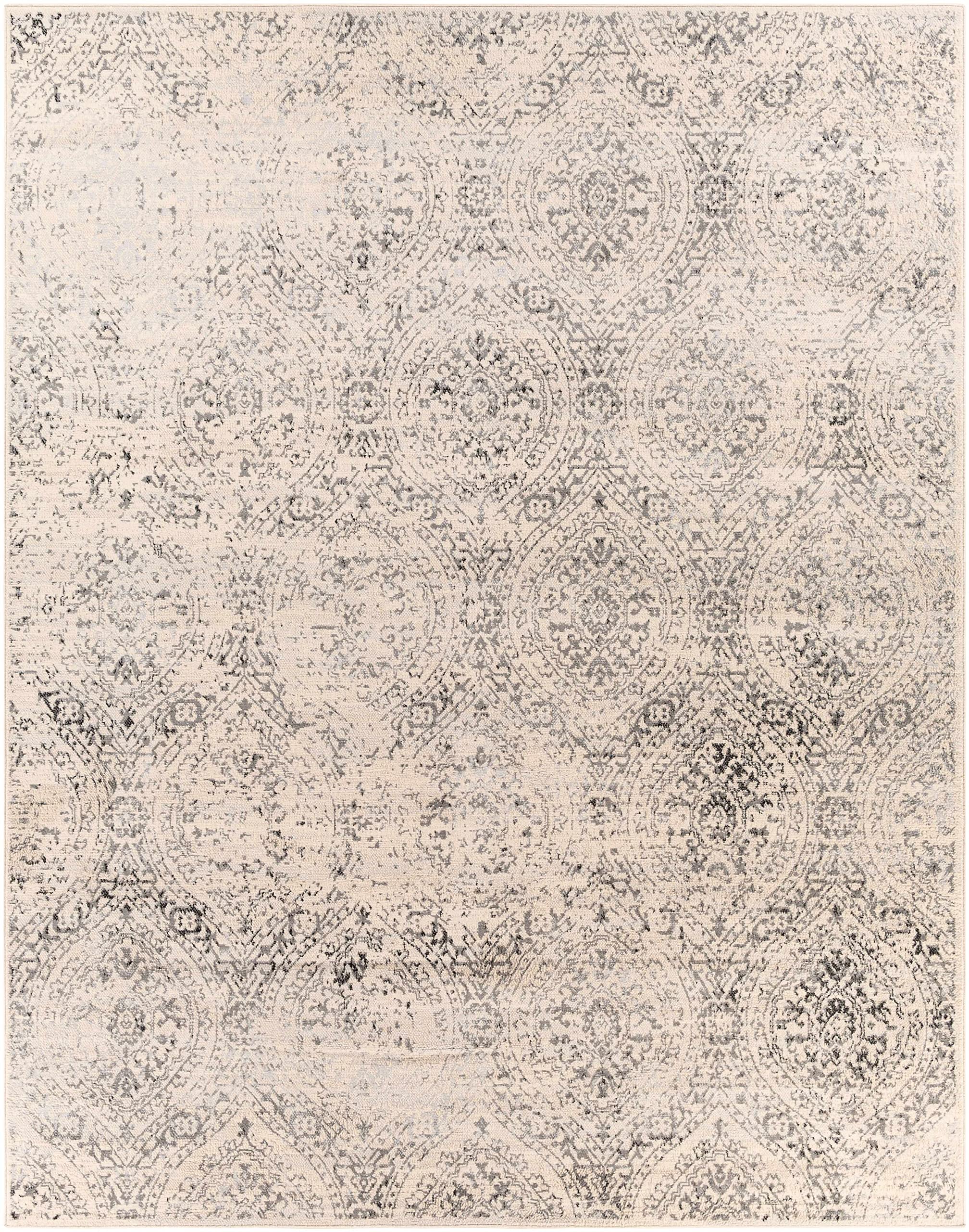 Hauteloom Cundiff Modern Area Rug for Living Room & Bedroom - Gray, Black, Beige - 8'10