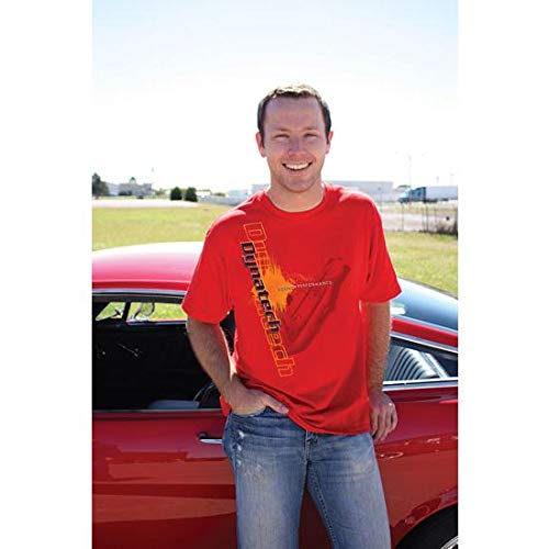 Dynatech® Red Cotton T-Shirt for Men - Size Small - Comfortable & Breathable Casual Wear for Everyday Use, Gym, and Outdoor Activities