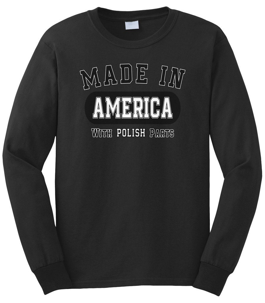 Cybertela Men's Premium Long Sleeve T-Shirt - Made in USA with Polish Materials | Comfortable Casual Wear for Work & Outdoor Activities