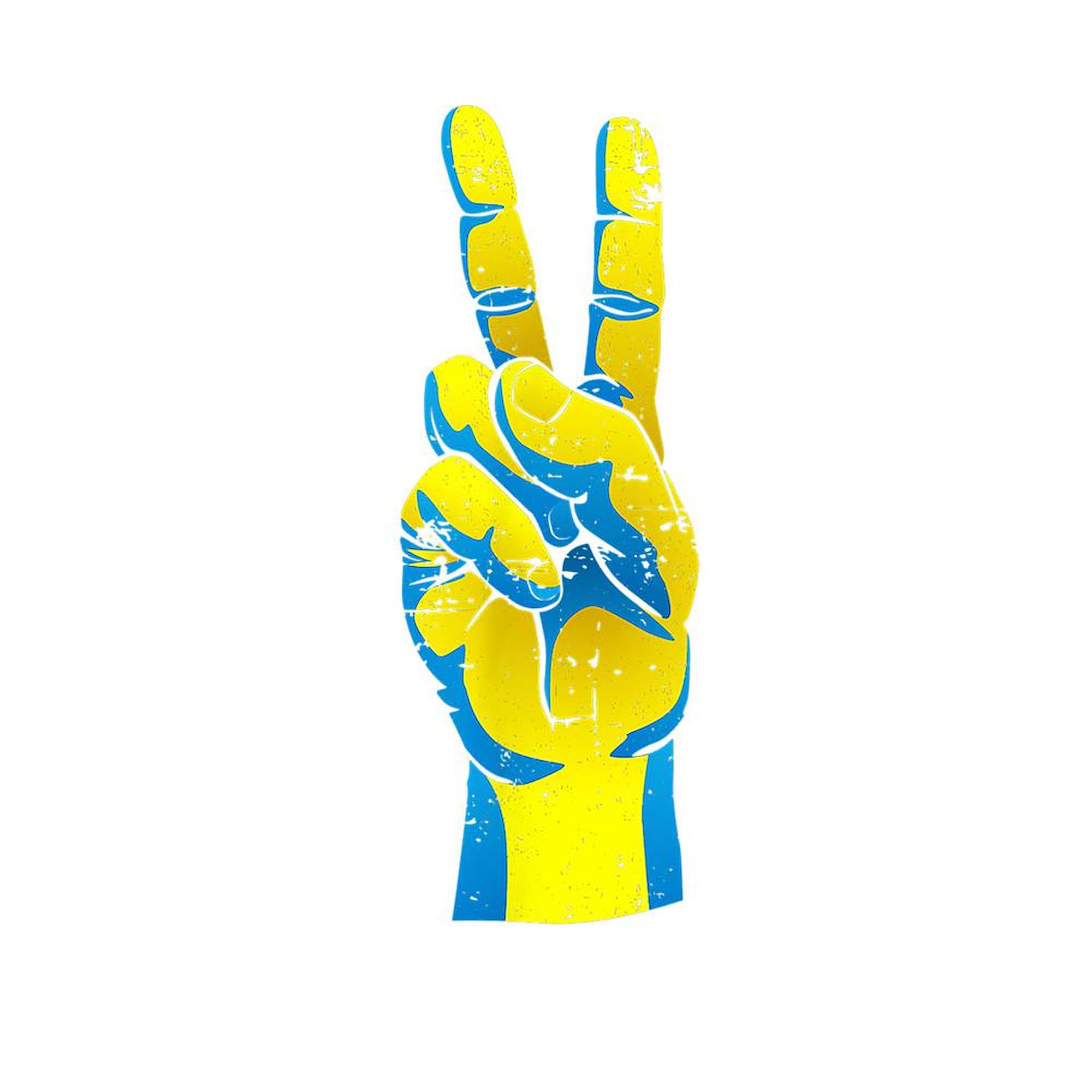 Peace for Ukraine Ukrainian Hand-Painted Decorative Area Rug - Non-Slip Fabric Throw Rug for Living Room, Bedroom & Office Decor