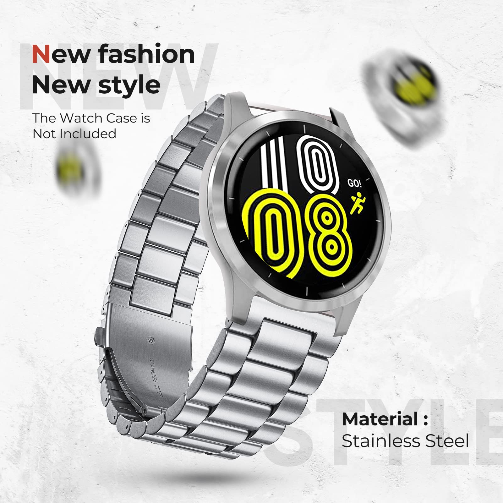 ORIbox 20mm Watch Bands for Samsung Galaxy Watch 4/3/Active 2 - Business Wristband for Men & Women - Office & Casual Wear