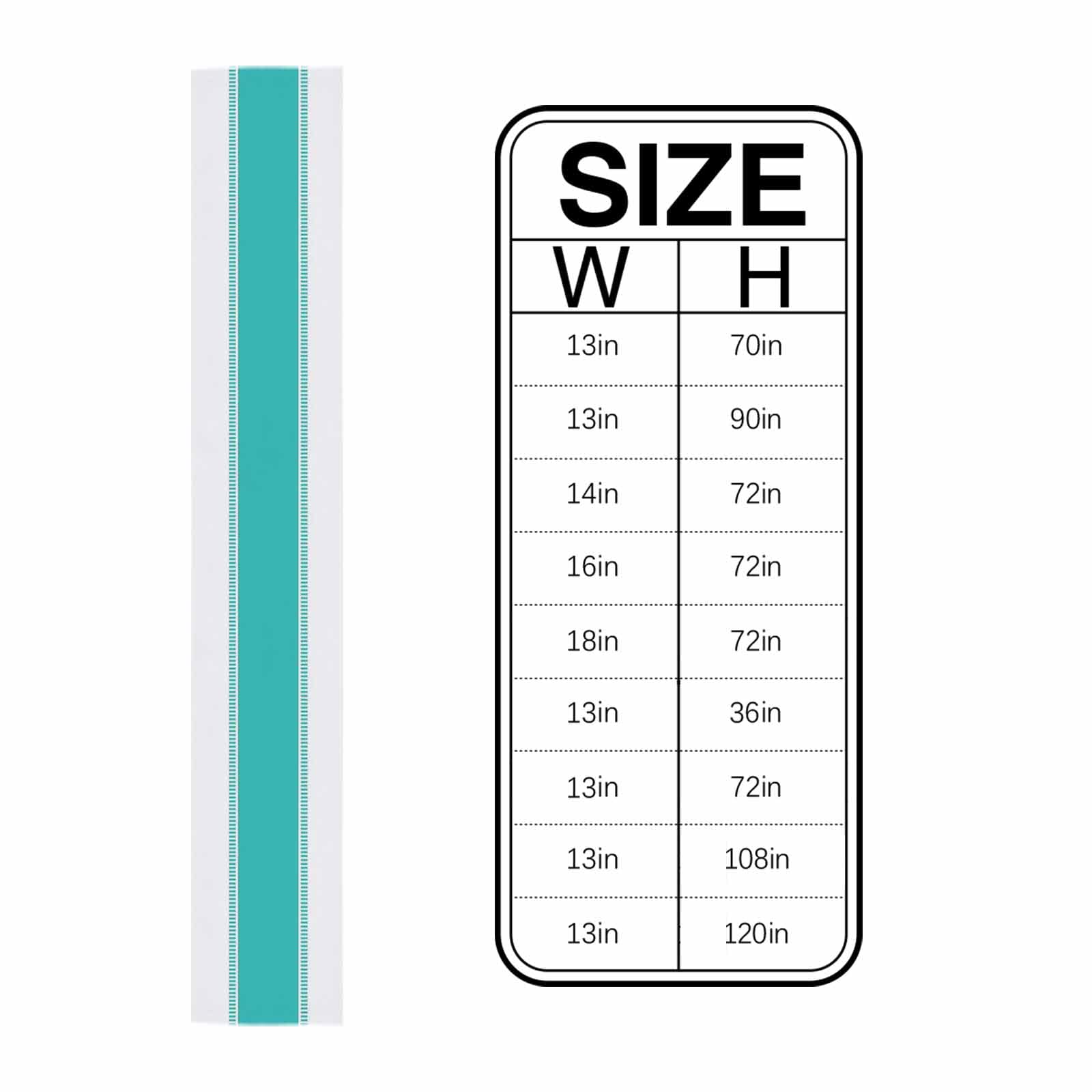 Teal Stripes Table Runners 16x72 Inches - Non-Slip Modern Farmhouse Table Decor for Kitchen, Dining & Coffee Tables - Perfect for Holiday Parties, Weddings & Home Decor