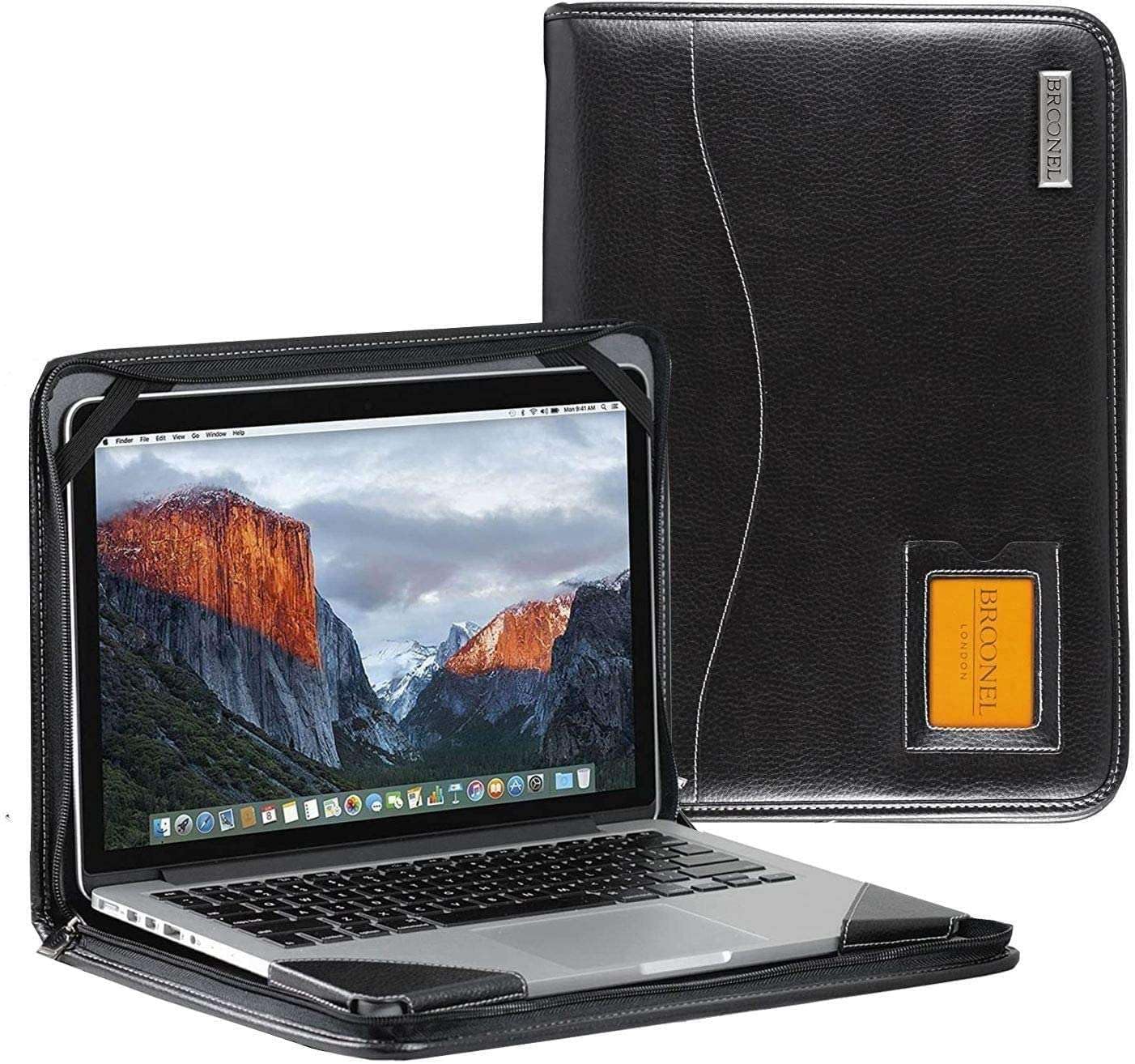 Broonel Contour Series Heavy Duty Leather Protective Case for Lenovo IdeaPad Flex 5 15.6