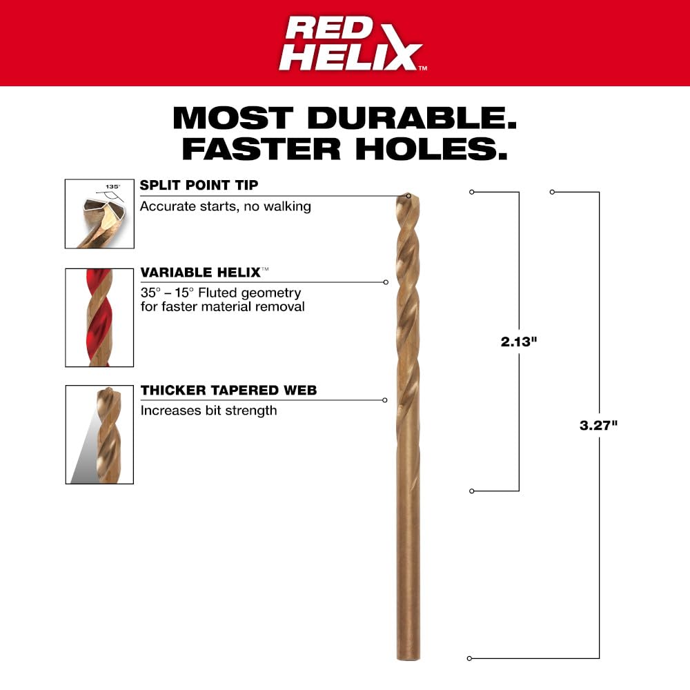 Milwaukee 48-89-2308 Cobalt Drill Bit, 11/64