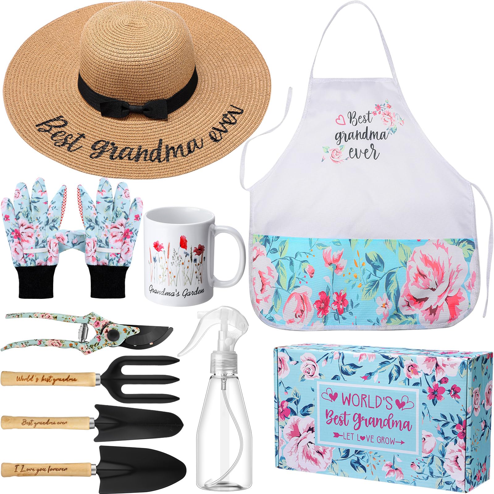 Best Garden Tool Set for Grandma - Perfect Mother's Day Gift for Plant Lovers - Ideal for Gardening, Planting & Outdoor Activities