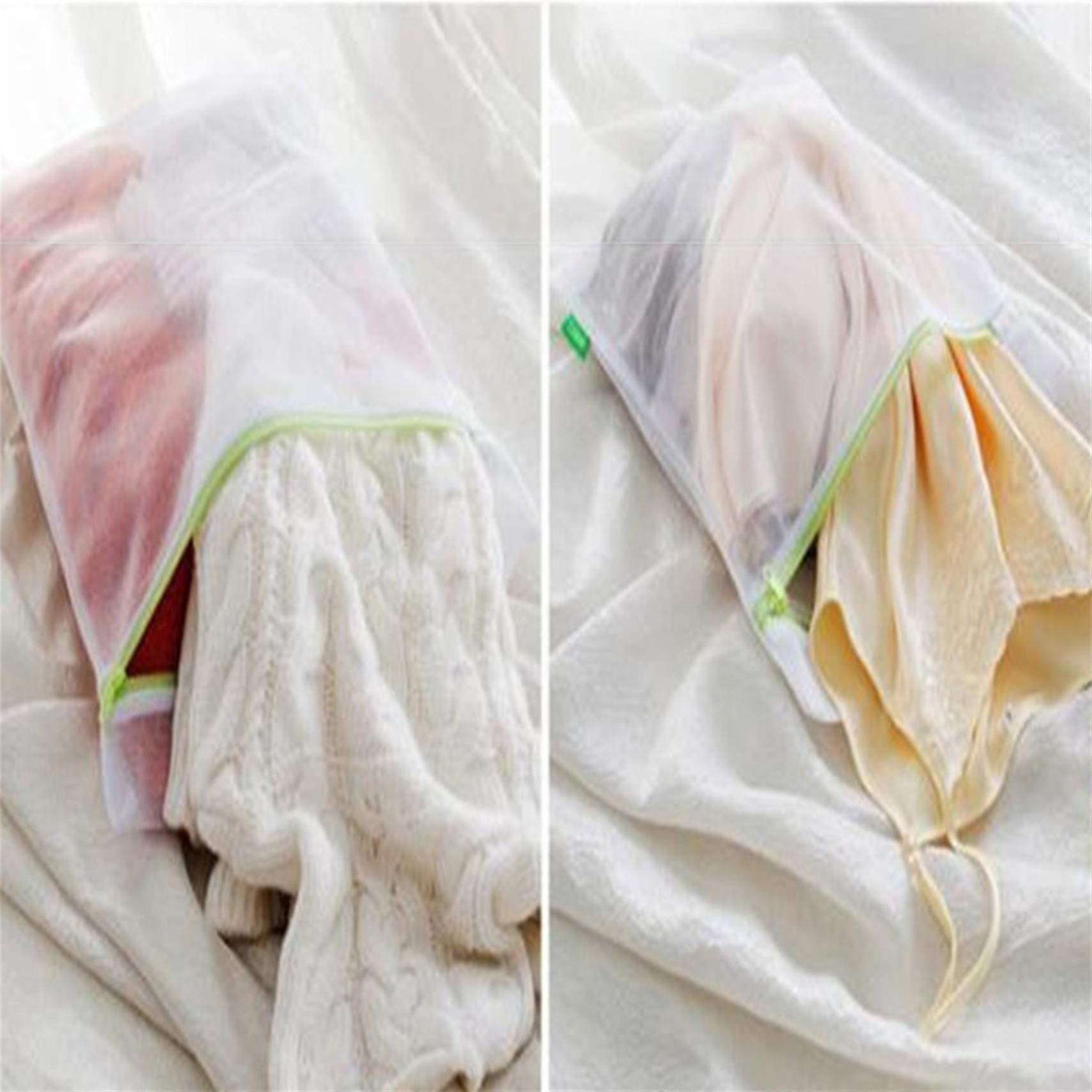 Mesh Laundry Bags for Delicates - 3 Pack Washable Lingerie Bags for Bras, Underwear & Swimwear - Fine Mesh Fabric Protects Clothes in Washing Machine - Perfect for Travel, Gym & Home Laundry
