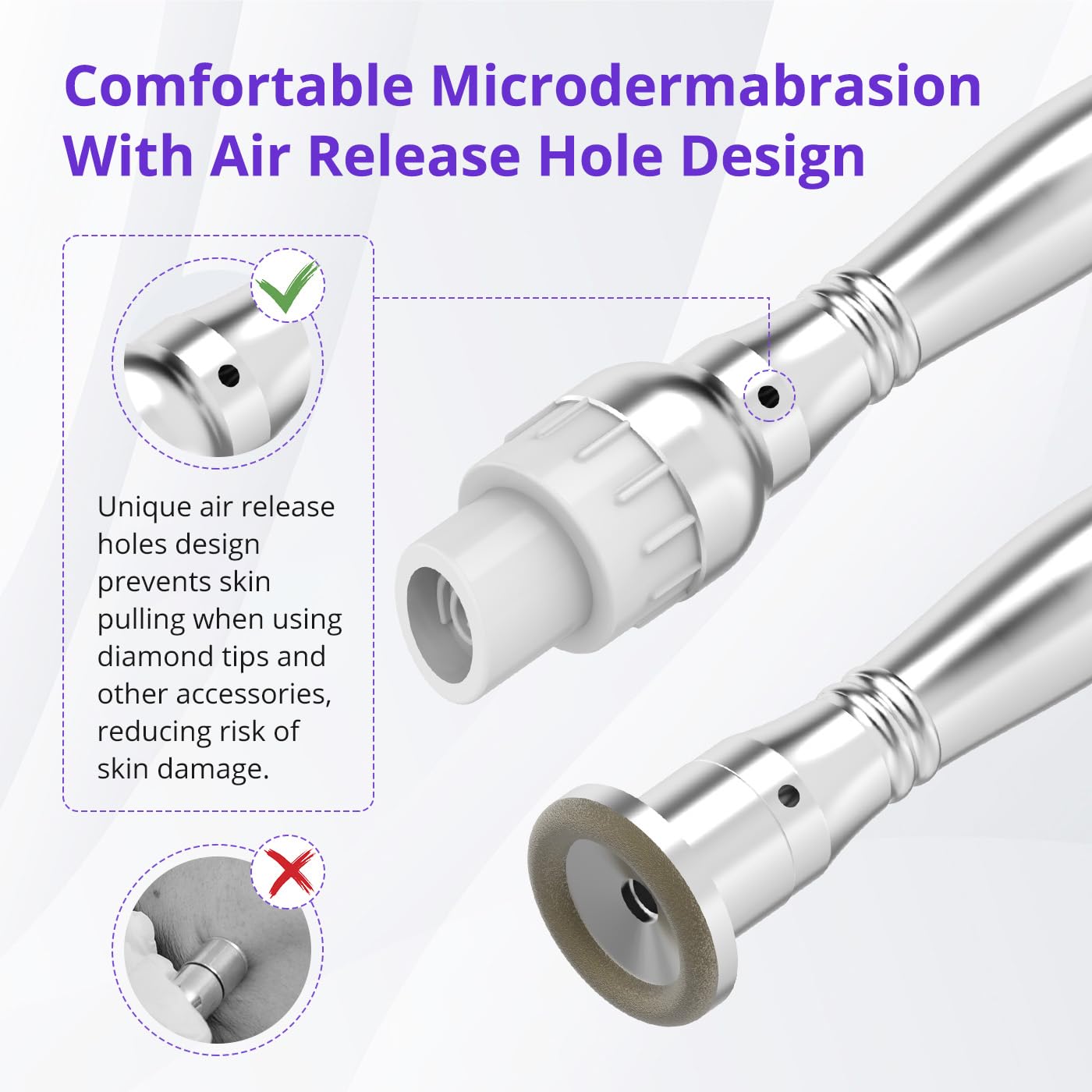 Diamond Microdermabrasion Machine - 4-in-1 Professional Facial Exfoliator with LED Display & Silicone Tips | At-Home Skin Care Device for Wrinkles, Blackheads & Acne | Perfect for Spa, Salon & Personal Skincare Routine