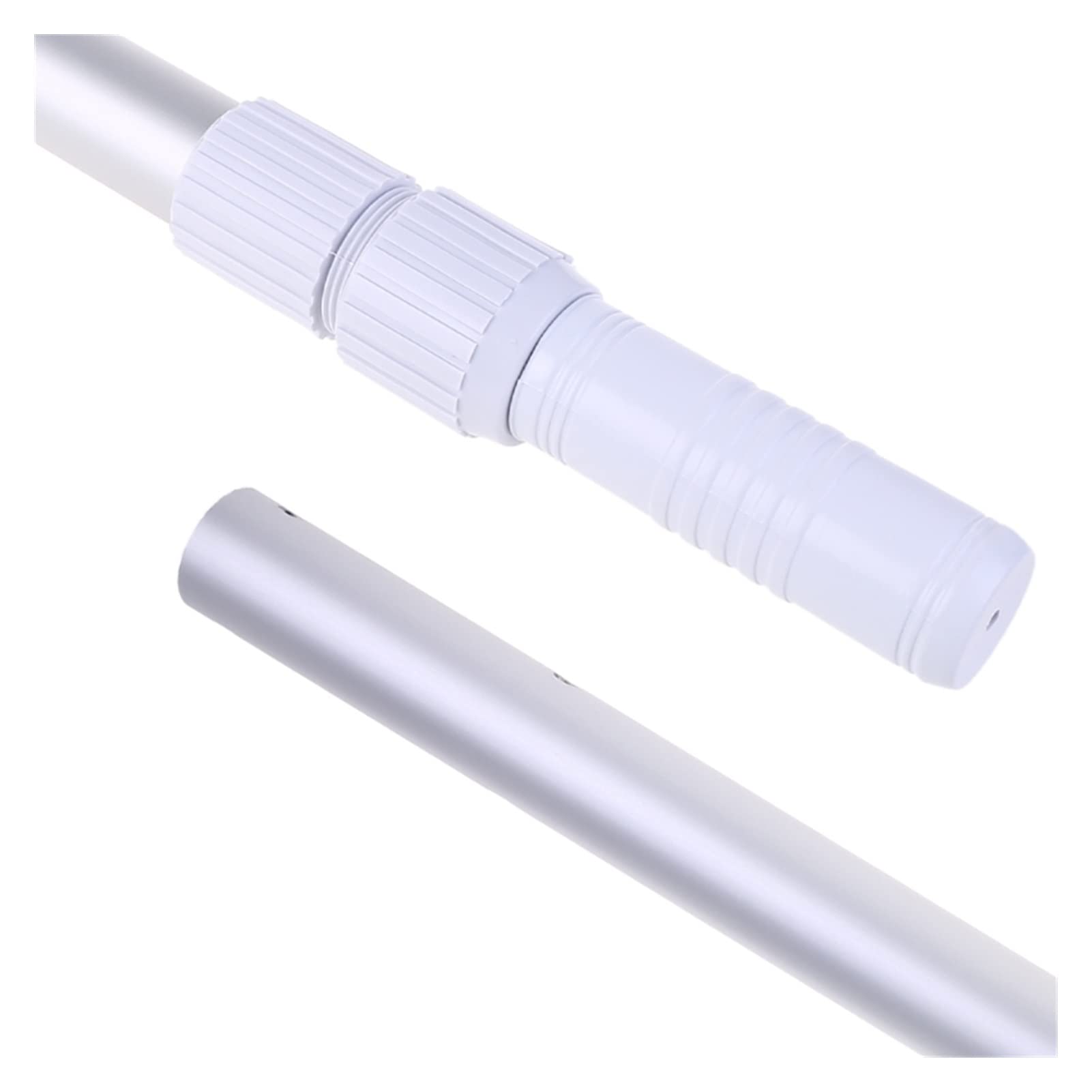Telescopic Pool Cleaner Handle Rod - Adjustable Swimming Pool Cleaning Tool, Portable Handheld Net for Pool Maintenance & Fishing Accessories | Perfect for Backyard, Inground & Above Ground Pools