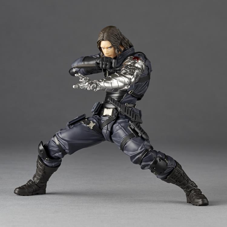 Amazing Yamaguchi Revoltech Winter Soldier Action Figure NR026 - Collectible Marvel Superhero Toy for Display & Play