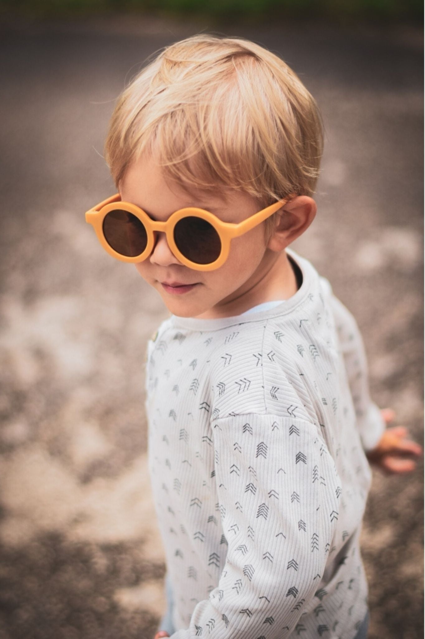 Golden Original Round Sustainable Unisex Sunglasses - UV Protection, Lightweight & Eco-Friendly for Outdoor Activities, Beach, Driving & Fashion