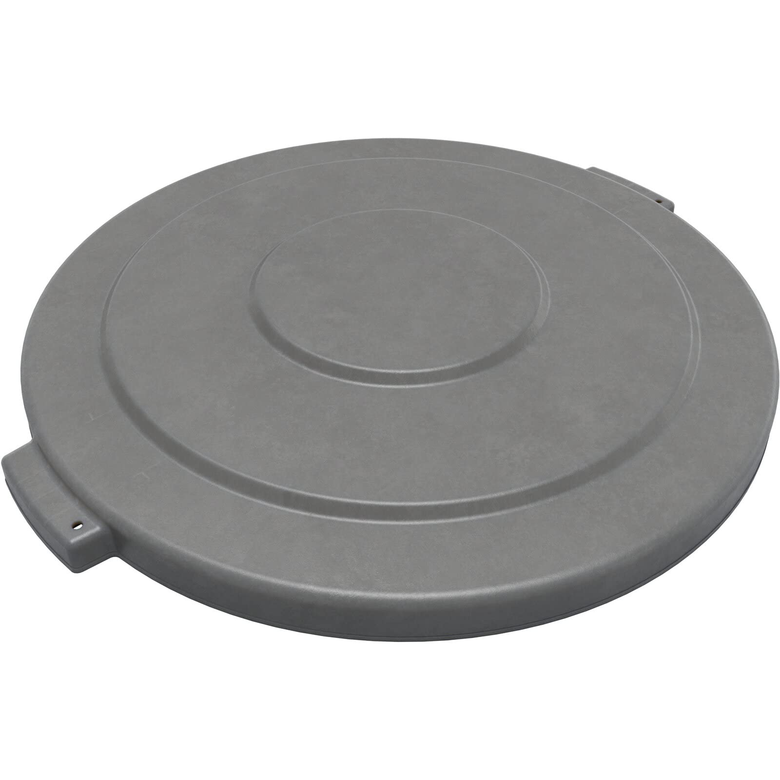 SPARTA Bronco 20 Gallon Round Trash Can with Lid - Gray Waste Container for Kitchen, Office, Garage & Outdoor Use - Durable Disposal Bin 84102123