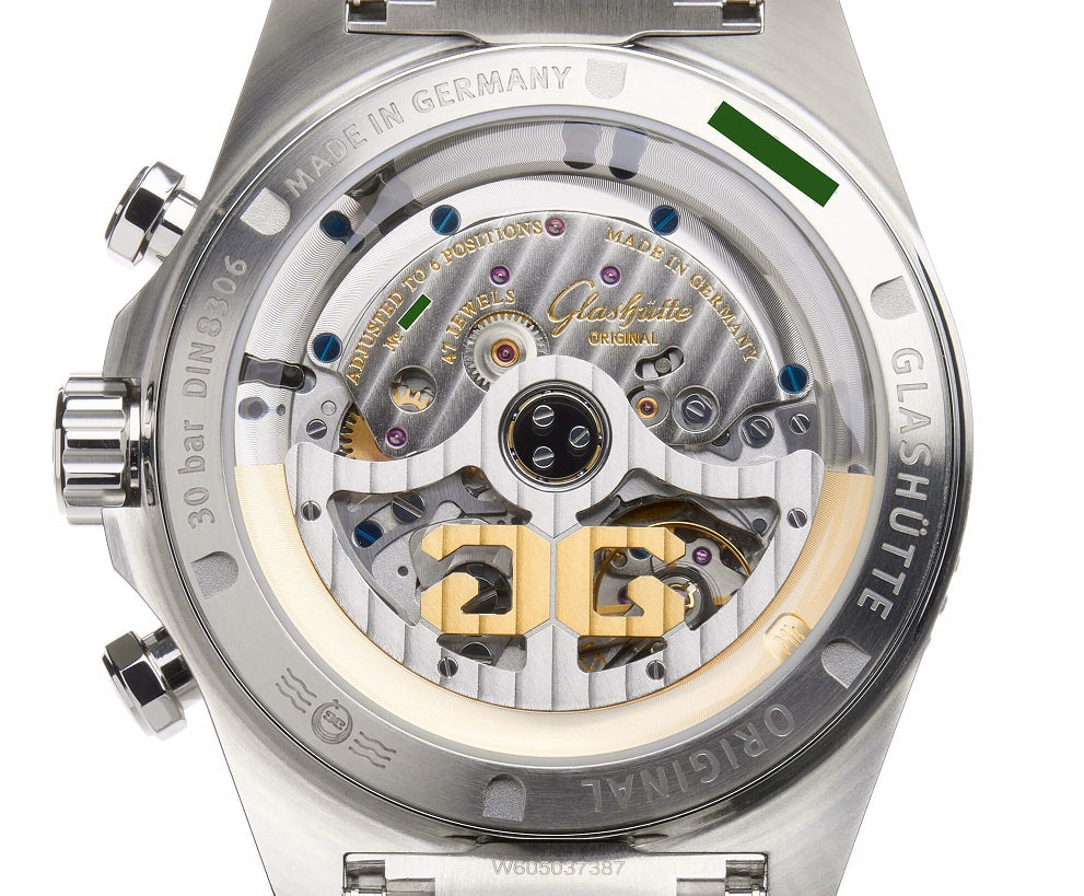 Glashutte Original Spezialist SeaQ Chronograph Men's Luxury Dive Watch - Stainless Steel Waterproof Wristwatch for Professional Divers & Water Sports Enthusiasts