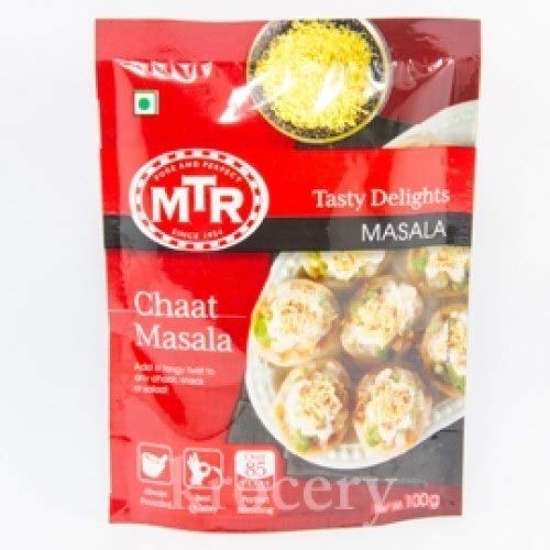 MTR Chaat Masala Powder 100g - Authentic Indian Spice Blend for Chaat, Salads & Snacks - Perfect for Home Cooking & Restaurant Use