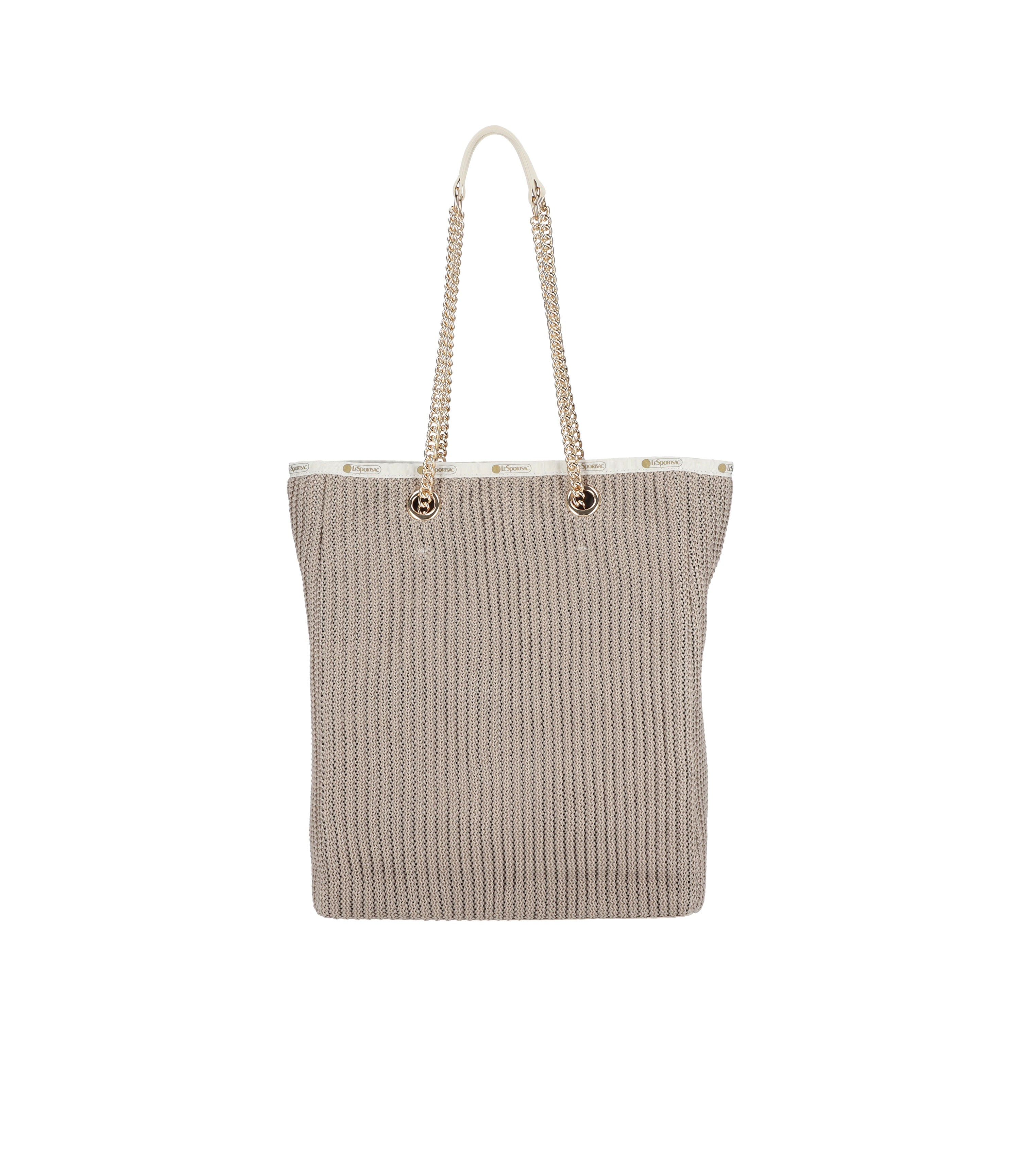 Chain Crochet North/South Tote Bag - Handmade Bohemian Beach Tote for Women - Perfect for Summer, Travel, and Shopping