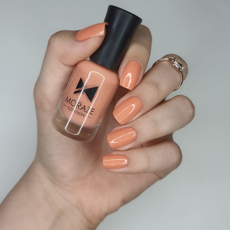 Moraze Gloss Touch Nail Polish - Quick Dry High Pigment Gel Finish, Long Lasting Non-Chip Nail Enamel (8ml) - Vegan & Non-Toxic for Salon Quality Manicures at Home, Parties & Special Occasions