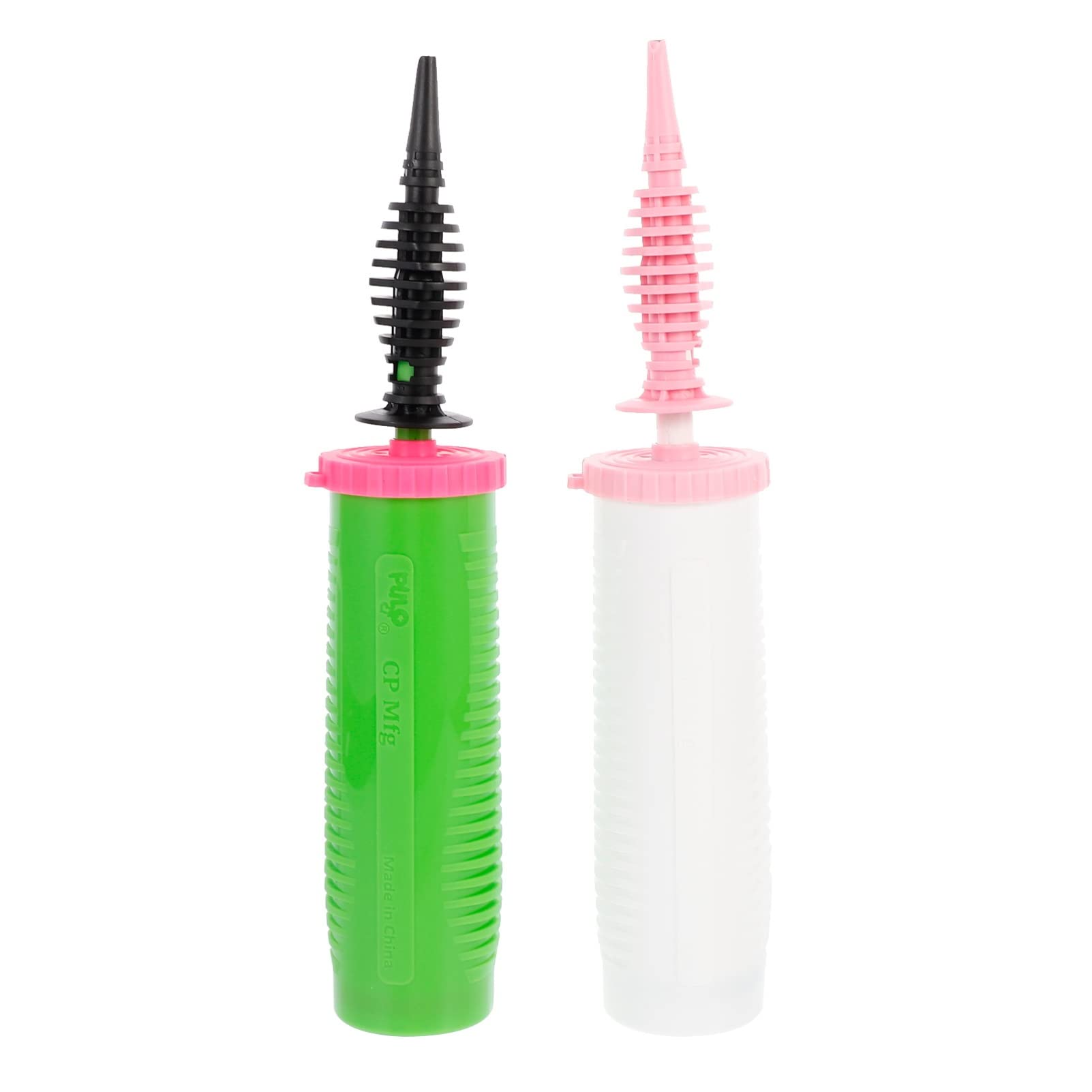 2-Pack Portable Hand Pump Balloon Inflator - Fast & Easy Air Pump for Balloons, Beach Balls, Pool Floats - Perfect for Birthday Parties, Baby Showers & Outdoor Events
