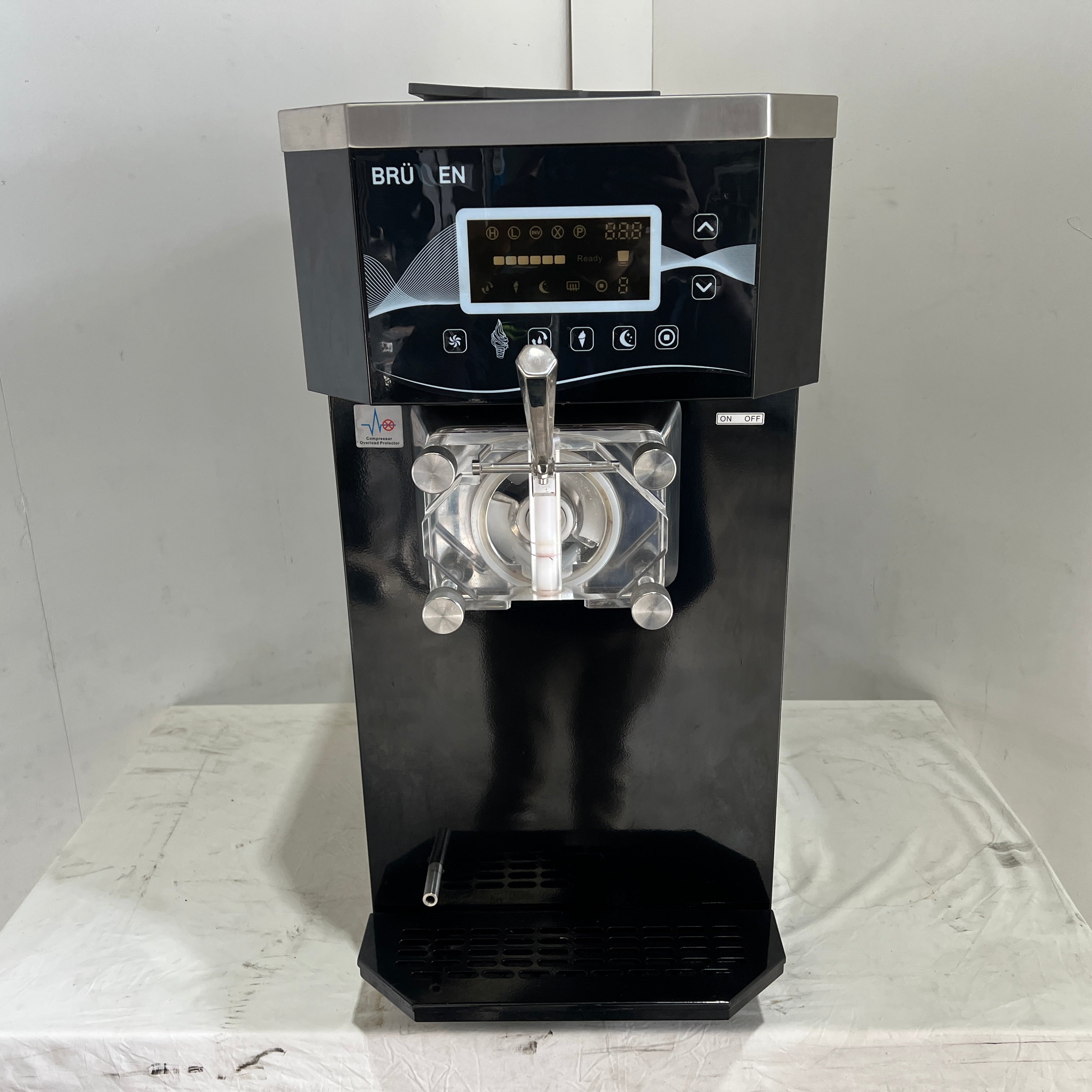 Brullen i91 Pro Commercial Ice Cream Maker - Heavy Duty Soft Serve Machine for Shops & Restaurants - Perfect for Gelato, Frozen Yogurt & Desserts