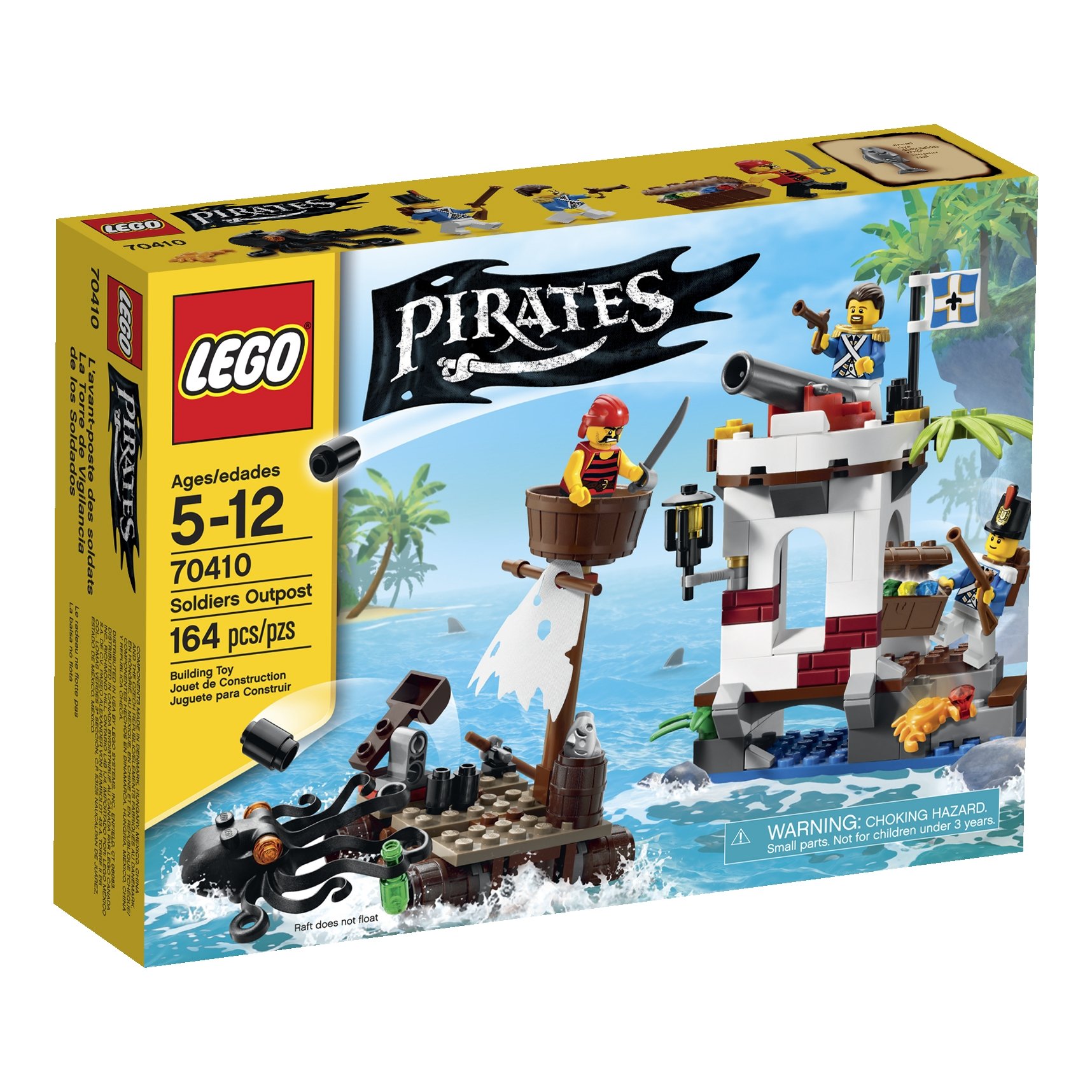 LEGO Pirates Soldiers Outpost Building Blocks Set - Pirate Ship Toy for Kids & Collectors - Creative Play & Display for Birthday Gifts & Home Decor