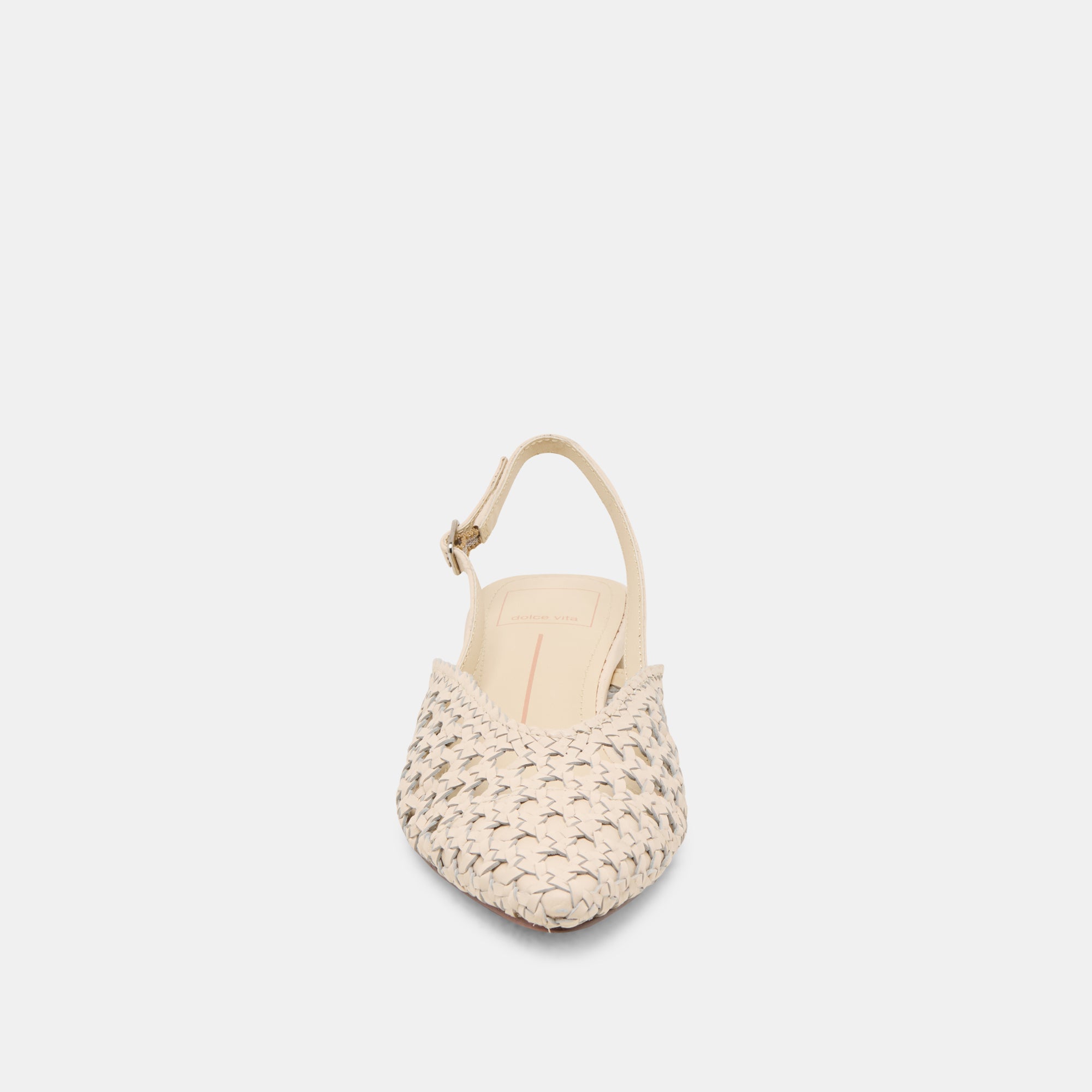Women's Off White Woven Leather Birdie Flats - Comfortable Casual Loafers for Work, Travel & Everyday Wear