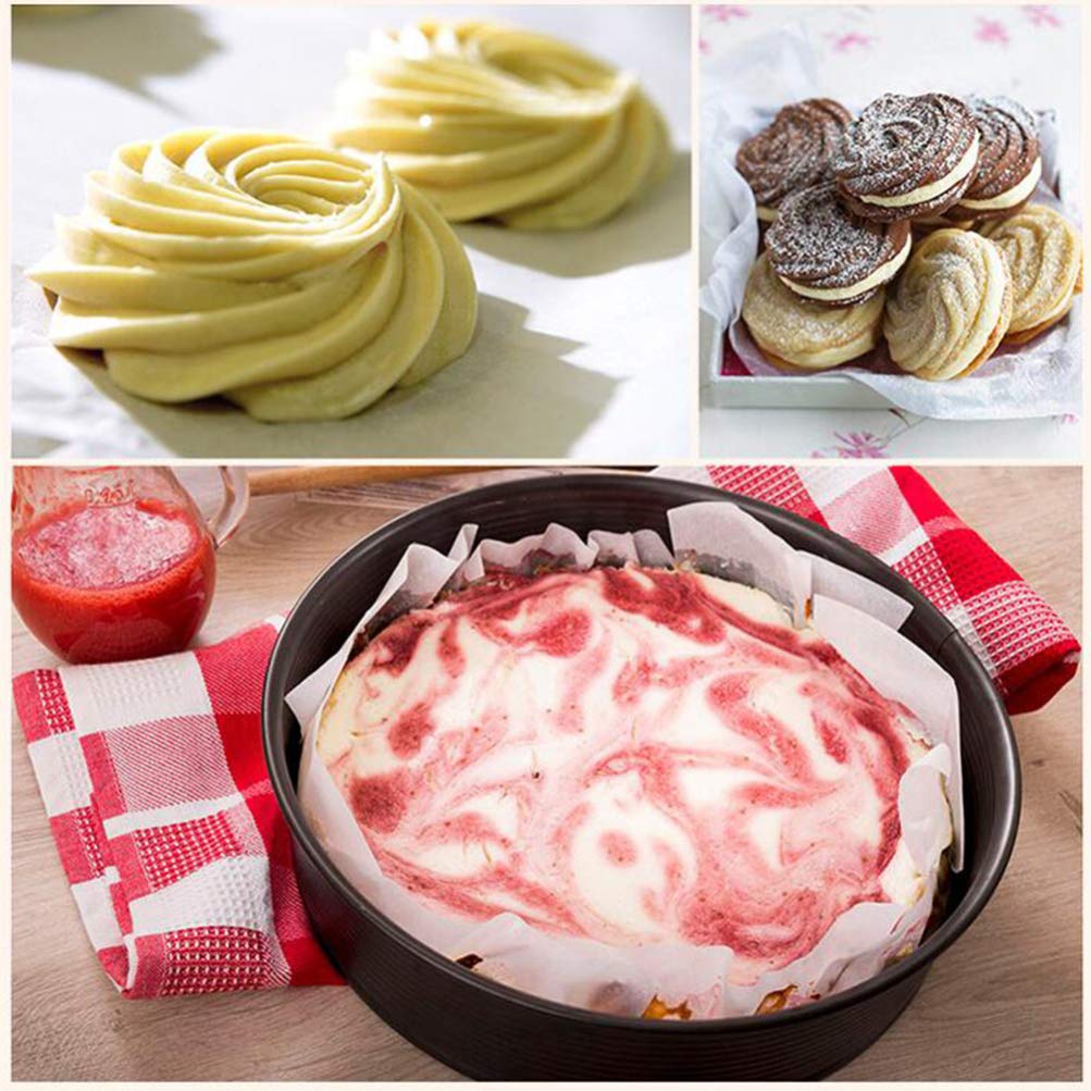 50pcs Nonstick Greaseproof Parchment Paper Rounds - Heavy Duty Baking Sheets for BBQ, Tortilla Wrapping, Cake Liners & Griddle Cooking - Perfect for Grilling, Baking & Food Prep