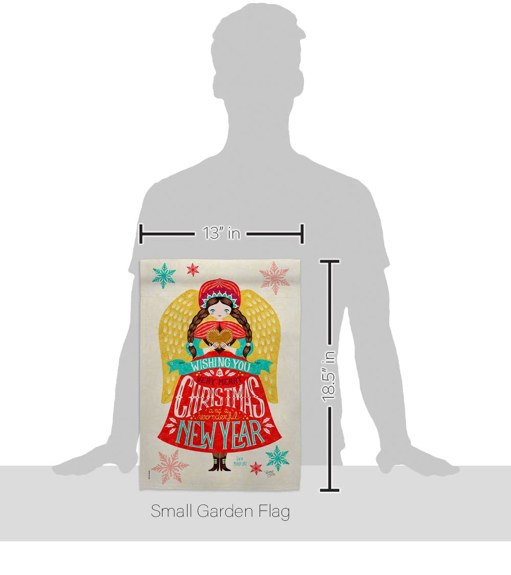 Christmas Girl Tapestry & Garden Flag - Winter Holiday Decor for Outdoor & Yard