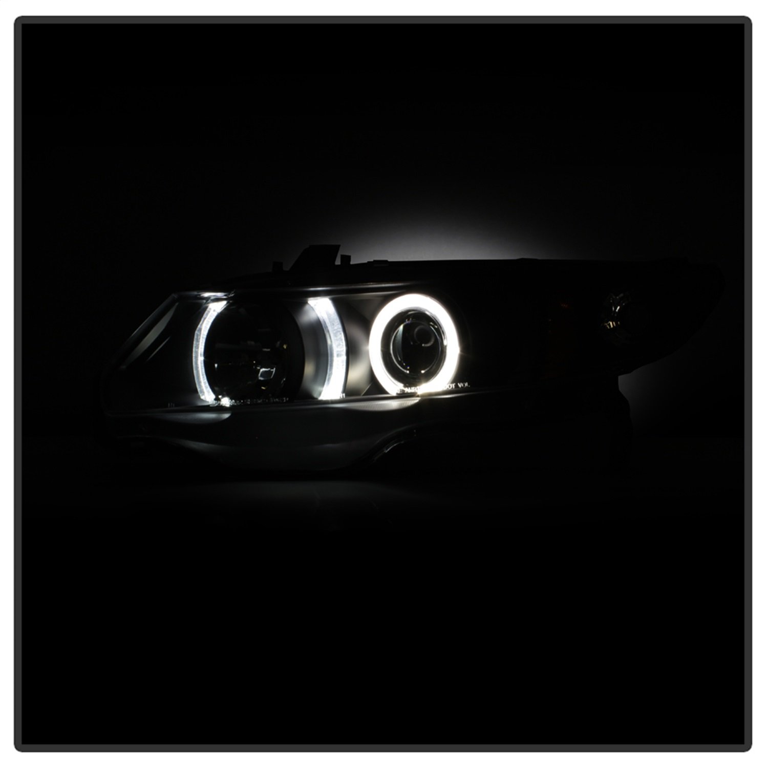 Spyder Auto 5010780 LED Halo Projector Headlights - Black/Clear - High Performance Lighting for Trucks & Jeeps - Perfect for Off-Roading & Night Driving