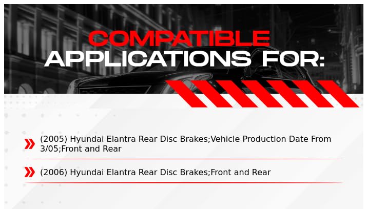 R1 Concepts Premium Ceramic Brake Pads & Rotors Kit - Front & Rear Brake System with Hardware - Fits 2005-2006 Hyundai Elantra - Perfect for Daily Commuting & City Driving
