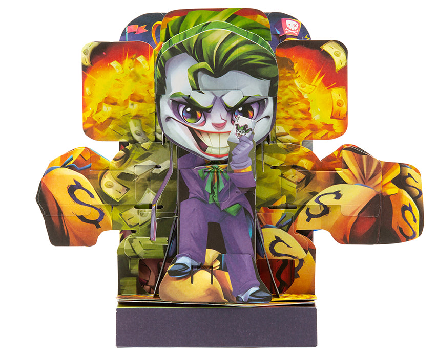 DC Comics The Joker Flip Pop - Collectible Action Figure with Spring-Loaded Head - Perfect for Batman Fans, Display Shelves & Superhero Collections