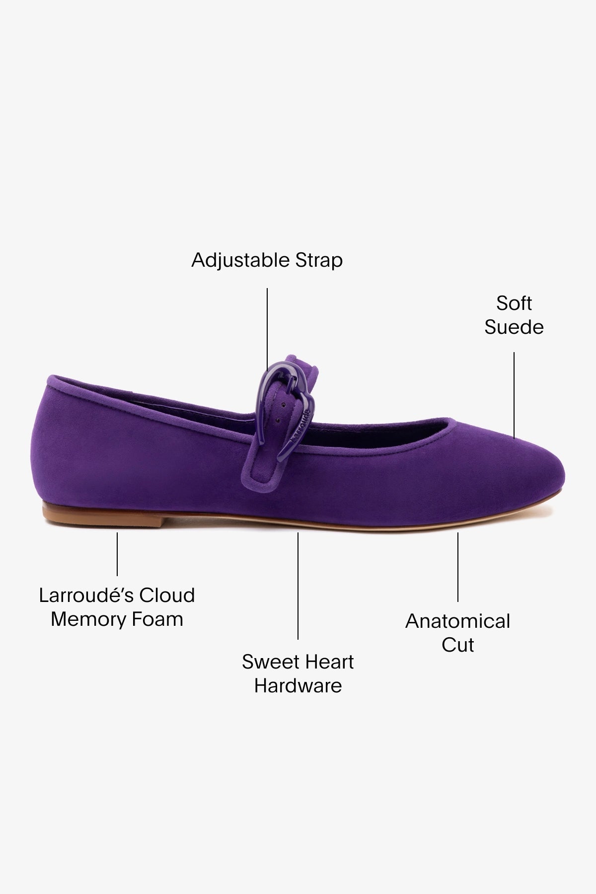 Verona Women's Ballet Flats - Comfortable Suede Shoes in Eggplant Purple for Casual Wear, Office & Date Night Outfits