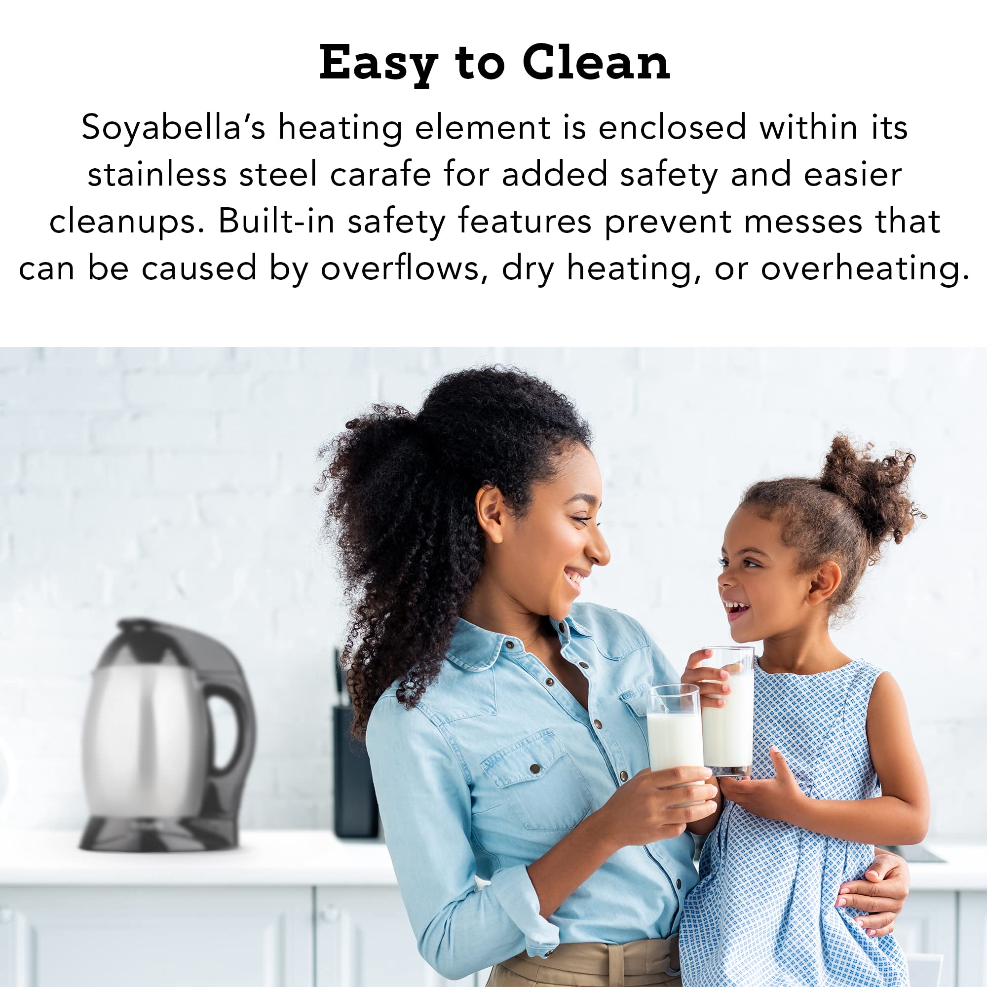 Tribest SB-130 Soyabella Automatic Soy Milk & Nut Milk Maker - Stainless Steel Large Capacity (Silver) - Perfect for Vegan, Dairy-Free & Healthy Homemade Milk Alternatives