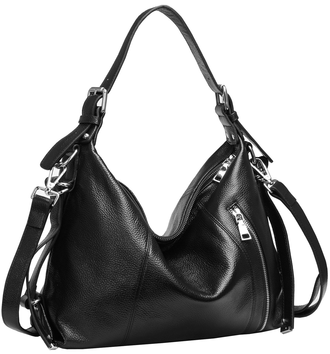 HESHE Genuine Leather Handbags for Women - Soft Tote, Shoulder Bag, Satchel, Top Handle & Crossbody Purse - Perfect for Work, Travel & Everyday Use