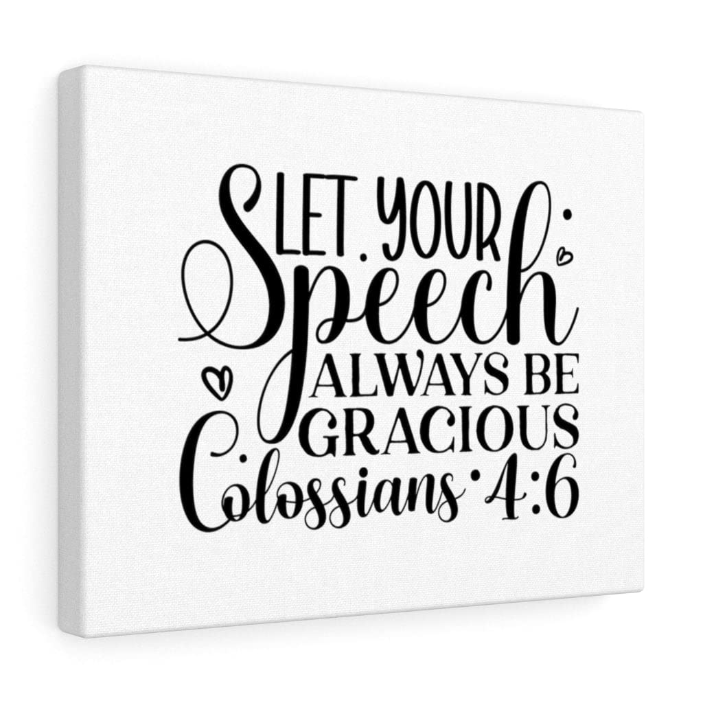 Christian Wall Art with Bible Verse - Colossians 4:6 'Always Be Gracious' Scripture Print, Ready to Hang for Home & Office Decor | Perfect Gift for Weddings, Baptisms & Religious Occasions