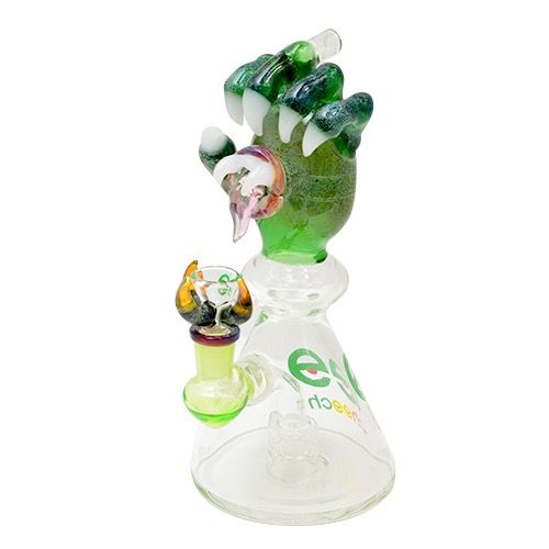 Premium Dragon Claw Dab Rig by Cheech - 10mm Quartz Banger & Recycler for Concentrates | Perfect for Home & Party Use