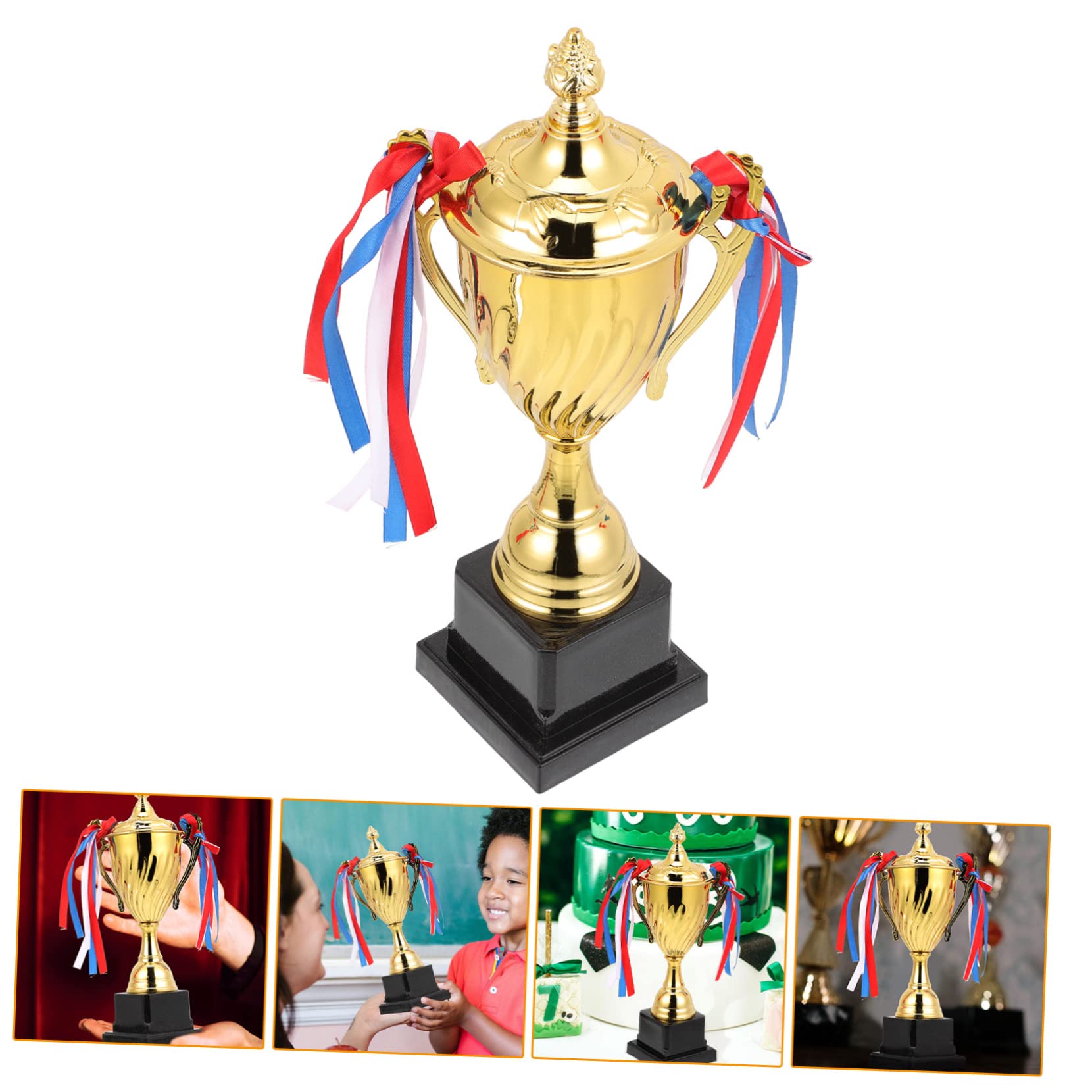 BESPORTBLE Gold Metal Trophy Toy - Decorative Award Prize for Sports, Office, and Party Decorations | Perfect for Events, Competitions, and Home Decor