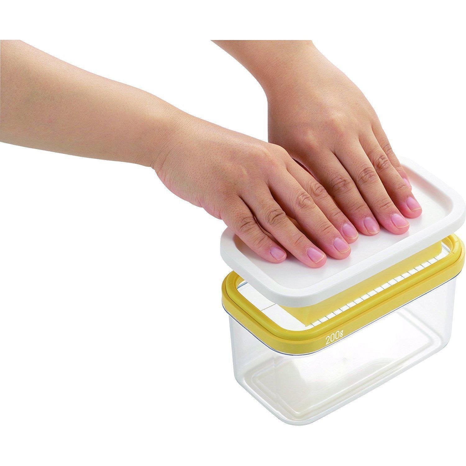 Akebono ST 3006 Butter Dish with Built-in Cutter - Airtight Butter Keeper for Freshness - Perfect for Kitchen, Dining Table & Breakfast Serving