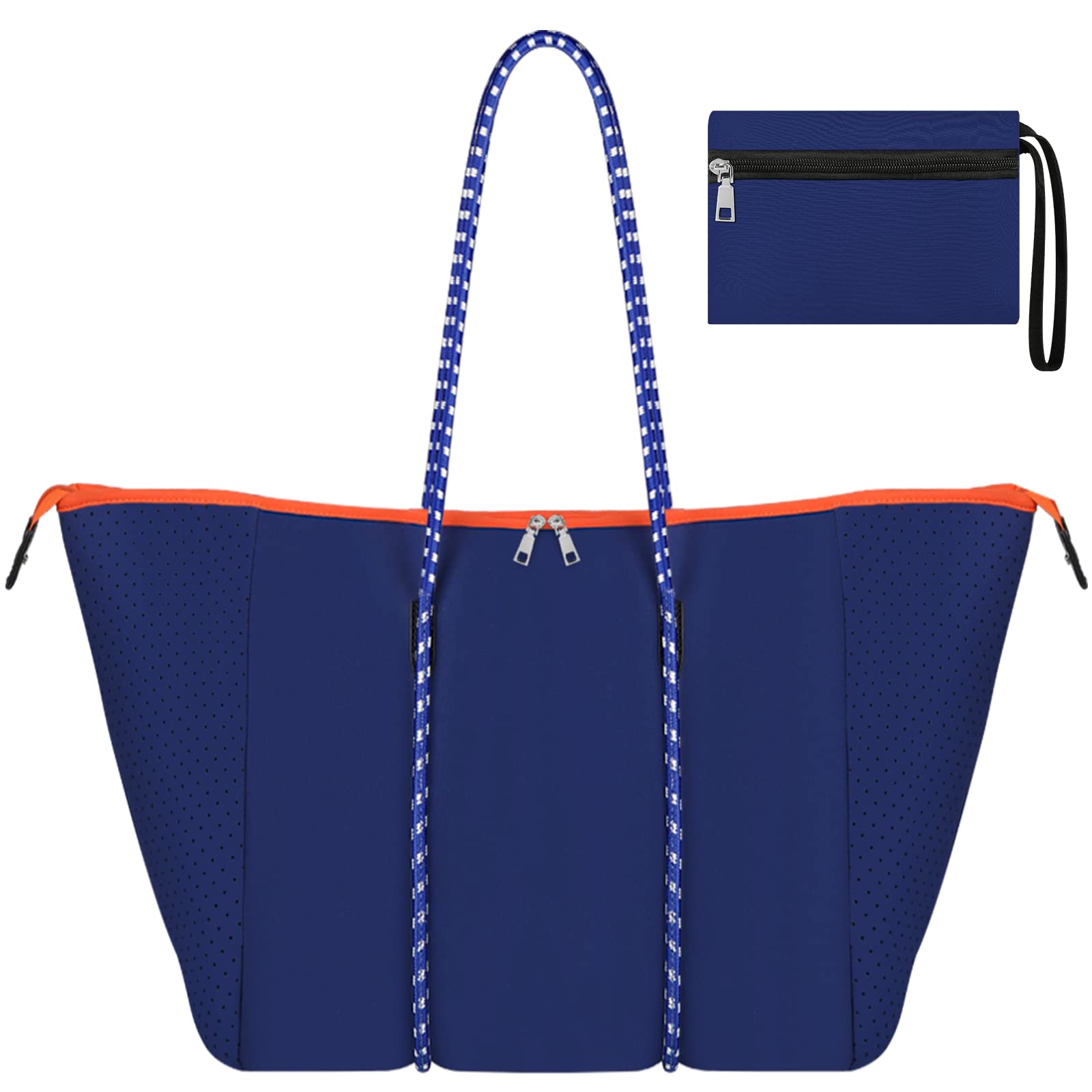 Stylish Neoprene Tote Bag for Women - Large Waterproof Beach Bag, Gym & Travel Tote - Perfect for Pool, Workout, Shopping & Vacation Essentials