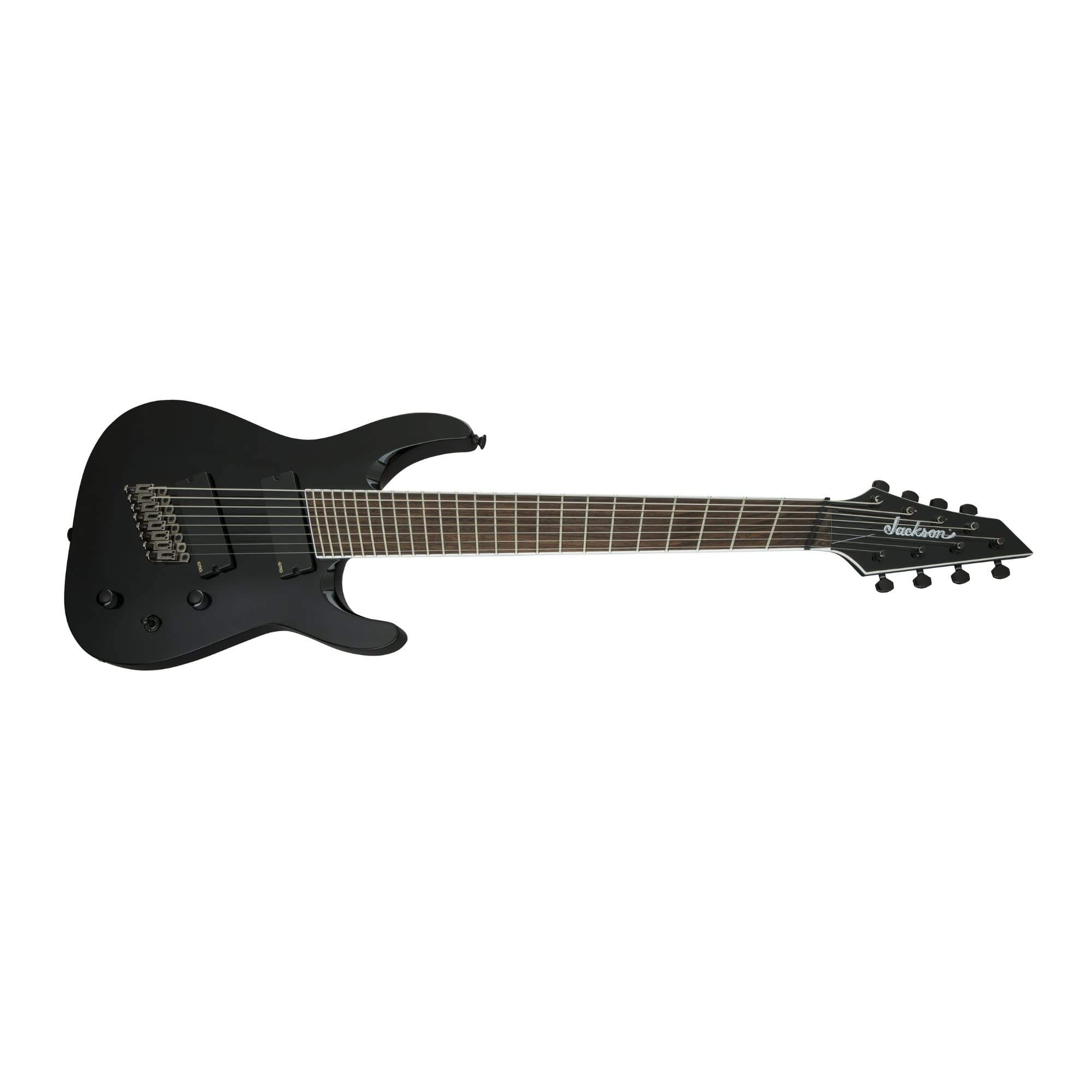 Jackson X Series Soloist SLAT8 Multi-Scale Electric Guitar - Gloss Black Finish for Professional Musicians & Metal Guitarists